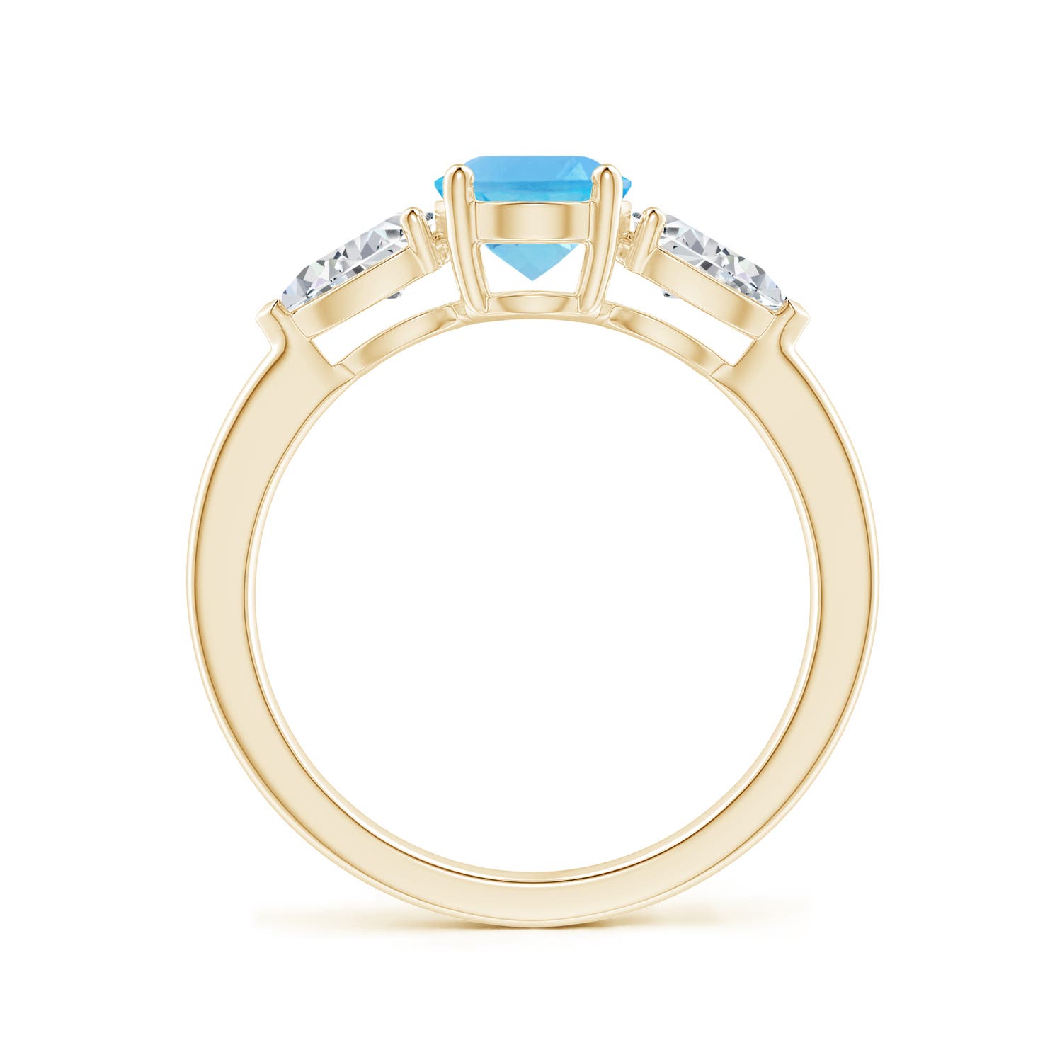 AA - Swiss Blue Topaz / 2.3 CT / 14 KT Yellow Gold