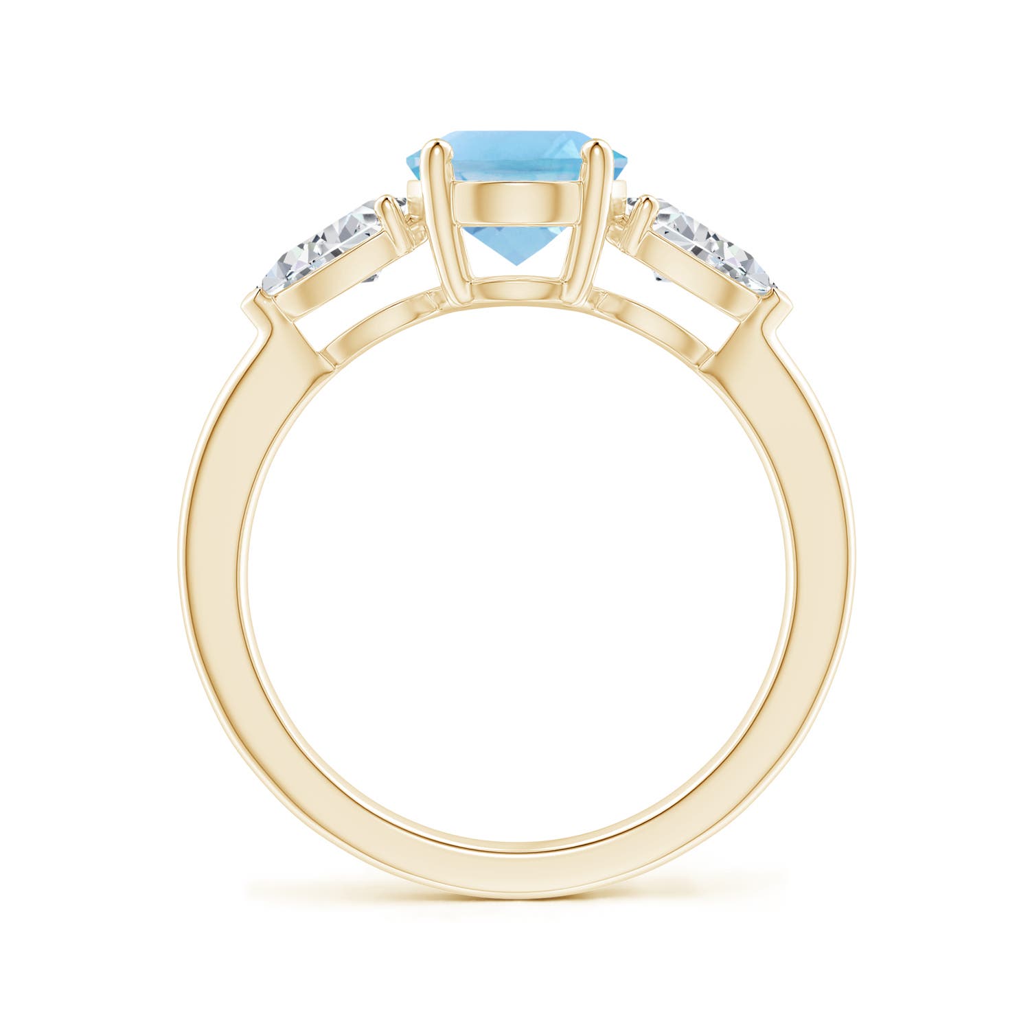 A - Swiss Blue Topaz / 3.05 CT / 14 KT Yellow Gold