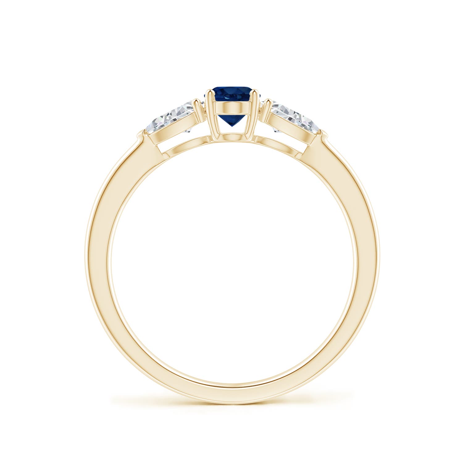 AA - Blue Sapphire / 1 CT / 14 KT Yellow Gold