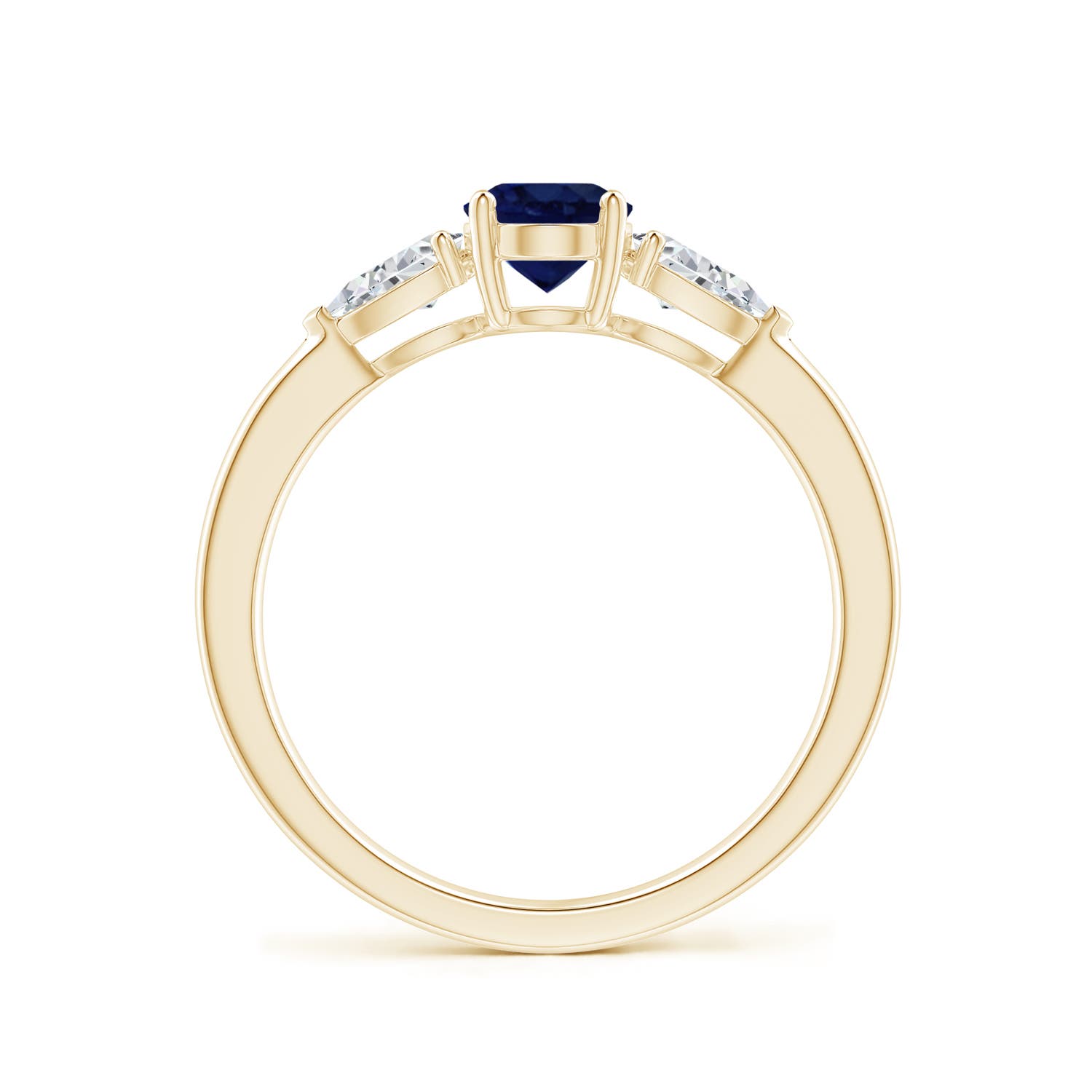 A - Blue Sapphire / 1.25 CT / 14 KT Yellow Gold