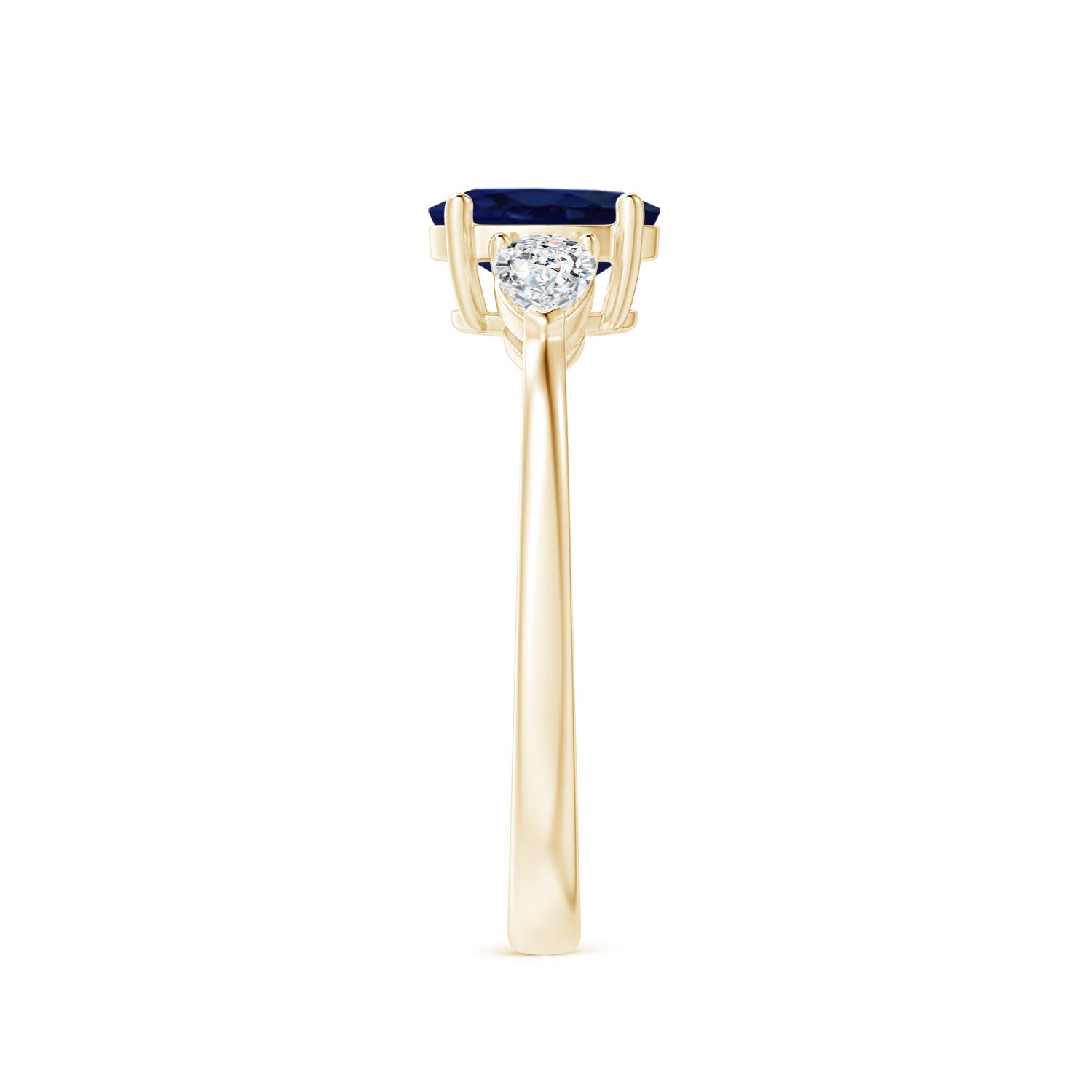 A - Blue Sapphire / 1.25 CT / 14 KT Yellow Gold