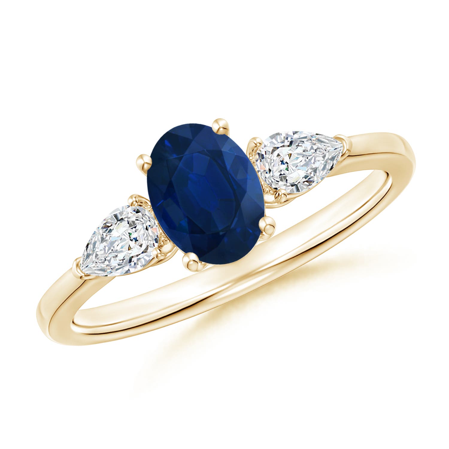 AA - Blue Sapphire / 1.25 CT / 14 KT Yellow Gold