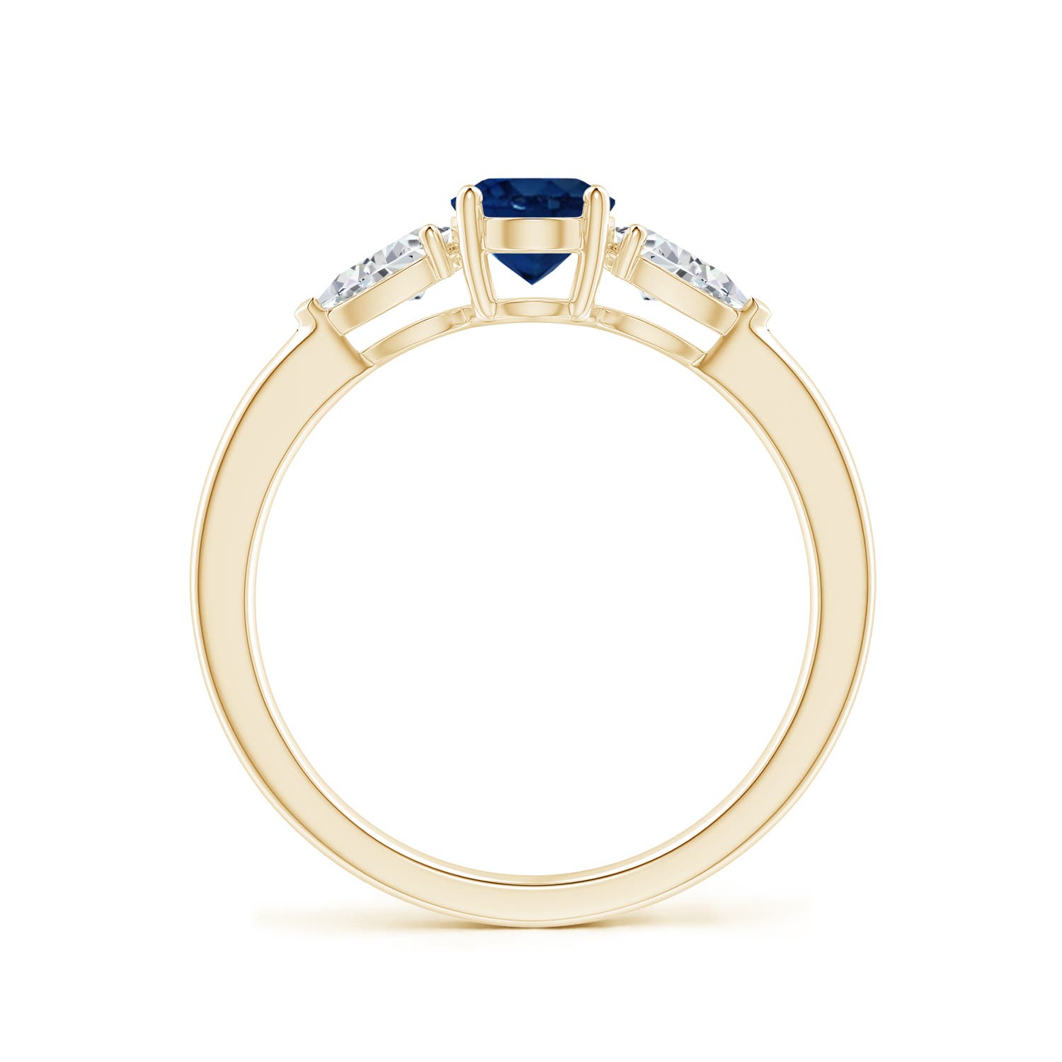 AA - Blue Sapphire / 1.25 CT / 14 KT Yellow Gold