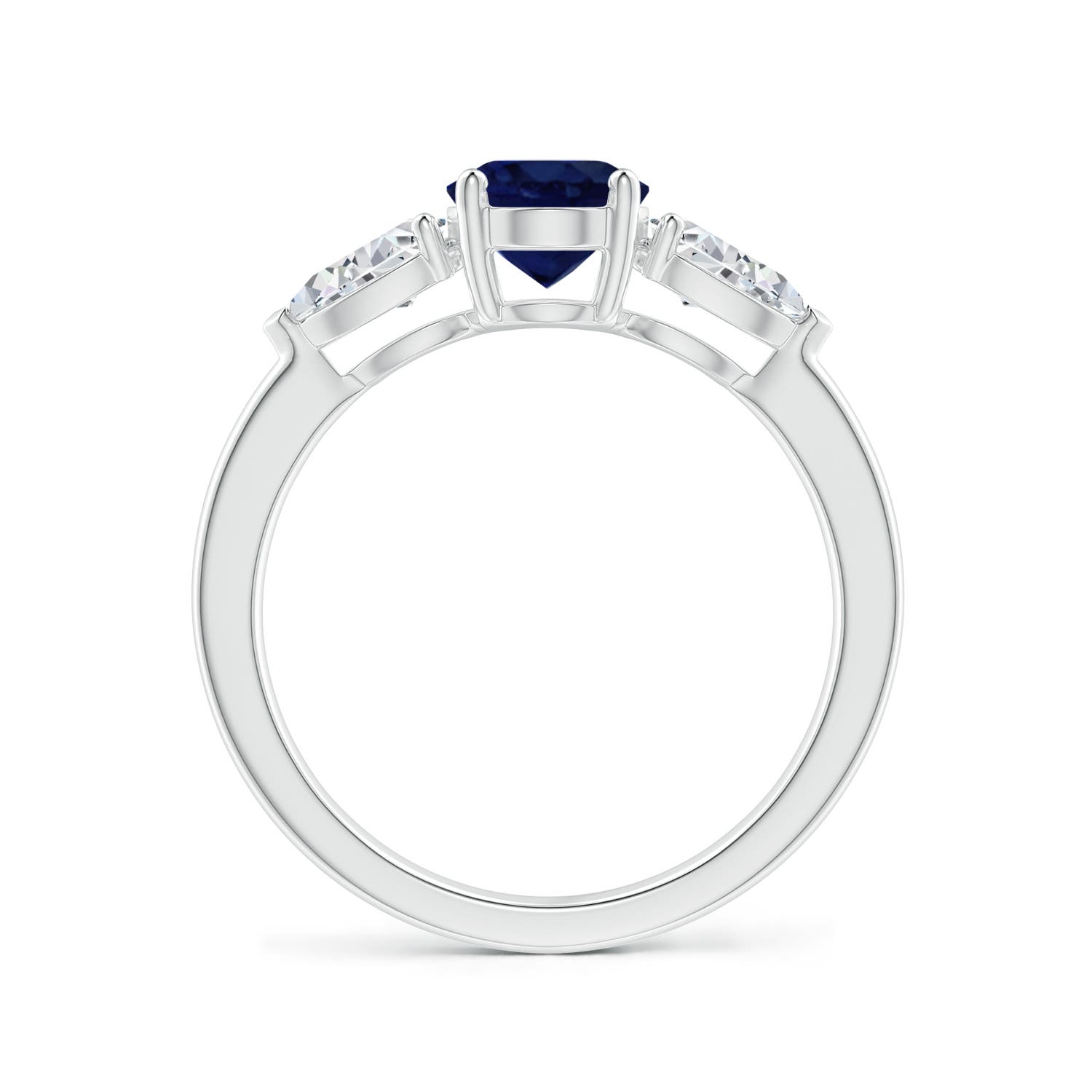 A - Blue Sapphire / 2.35 CT / 14 KT White Gold