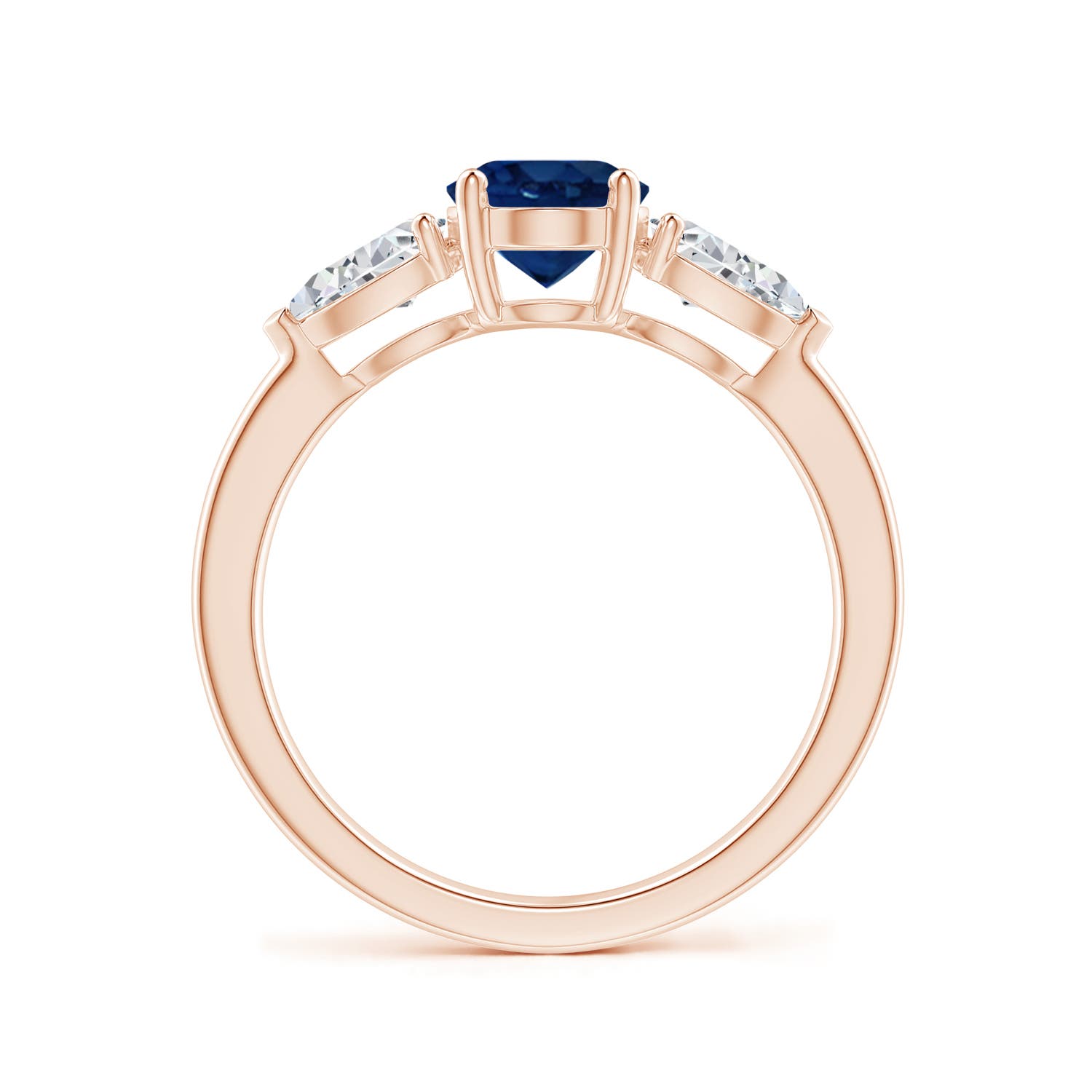 AA - Blue Sapphire / 2.35 CT / 14 KT Rose Gold