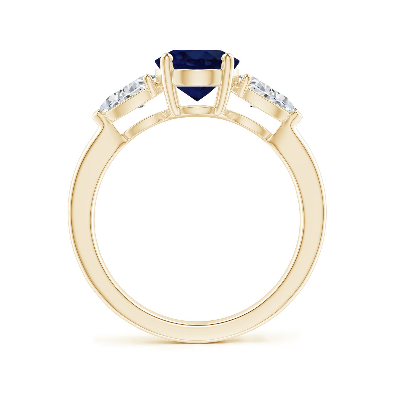 A - Blue Sapphire / 2.8 CT / 14 KT Yellow Gold