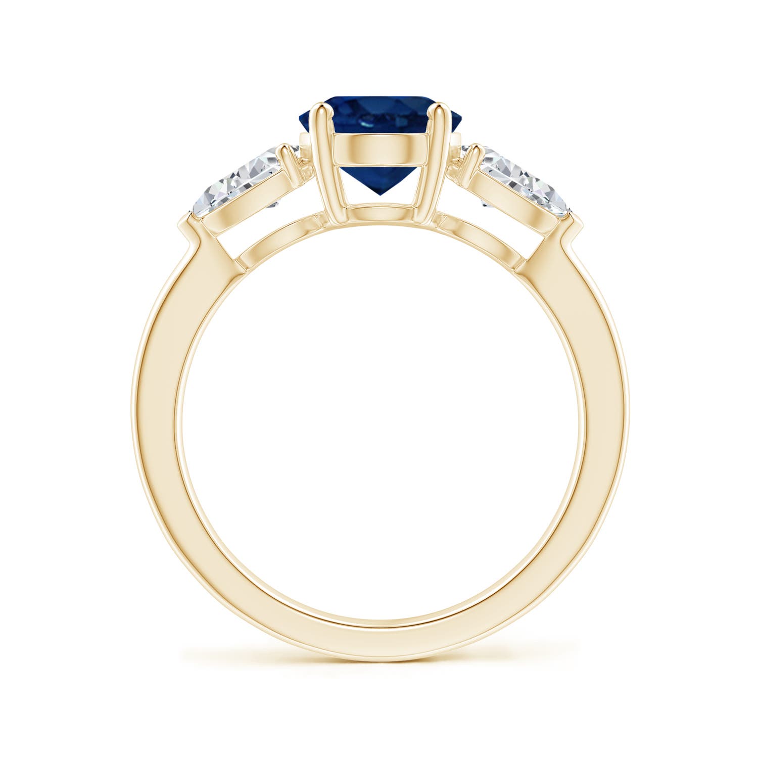 AA - Blue Sapphire / 2.8 CT / 14 KT Yellow Gold