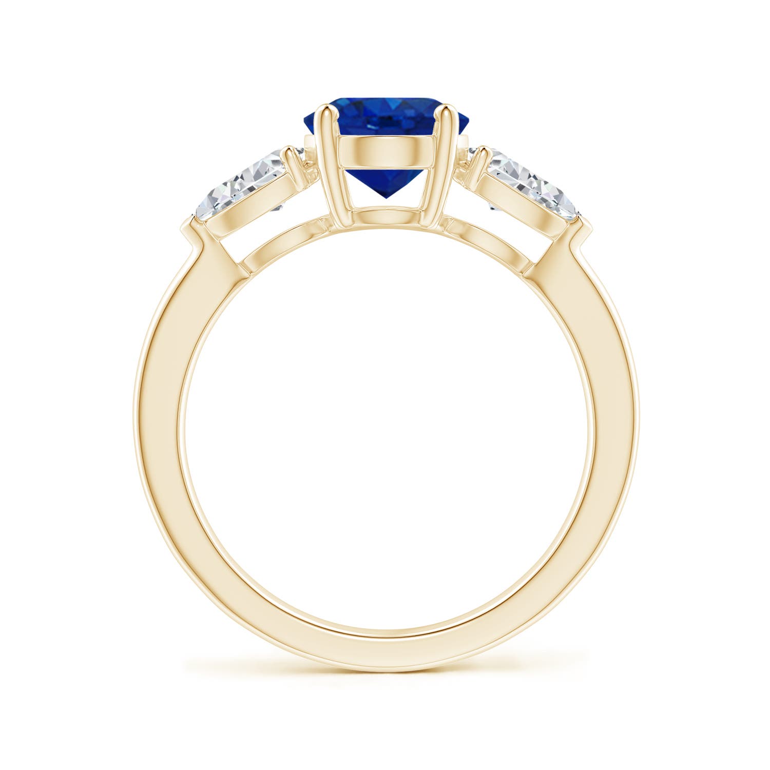 AAA - Blue Sapphire / 2.8 CT / 14 KT Yellow Gold