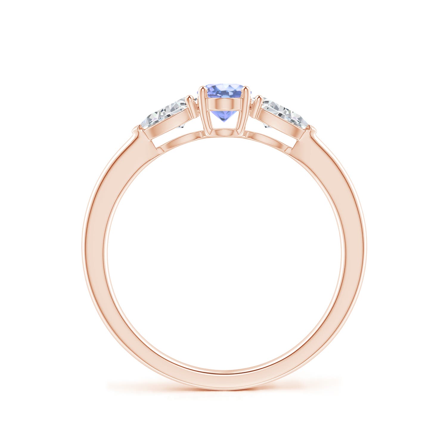 A - Tanzanite / 0.85 CT / 14 KT Rose Gold