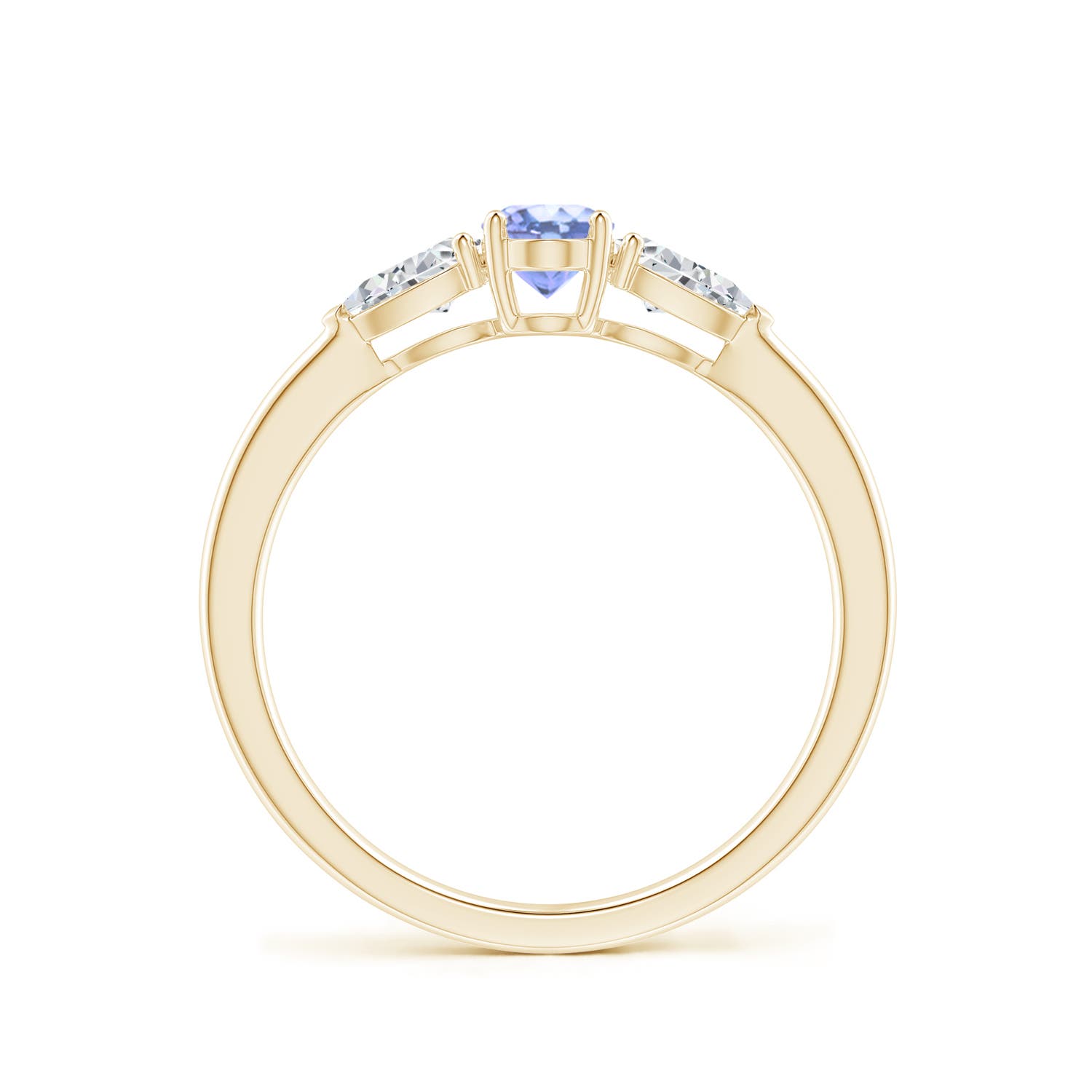 A - Tanzanite / 0.85 CT / 14 KT Yellow Gold