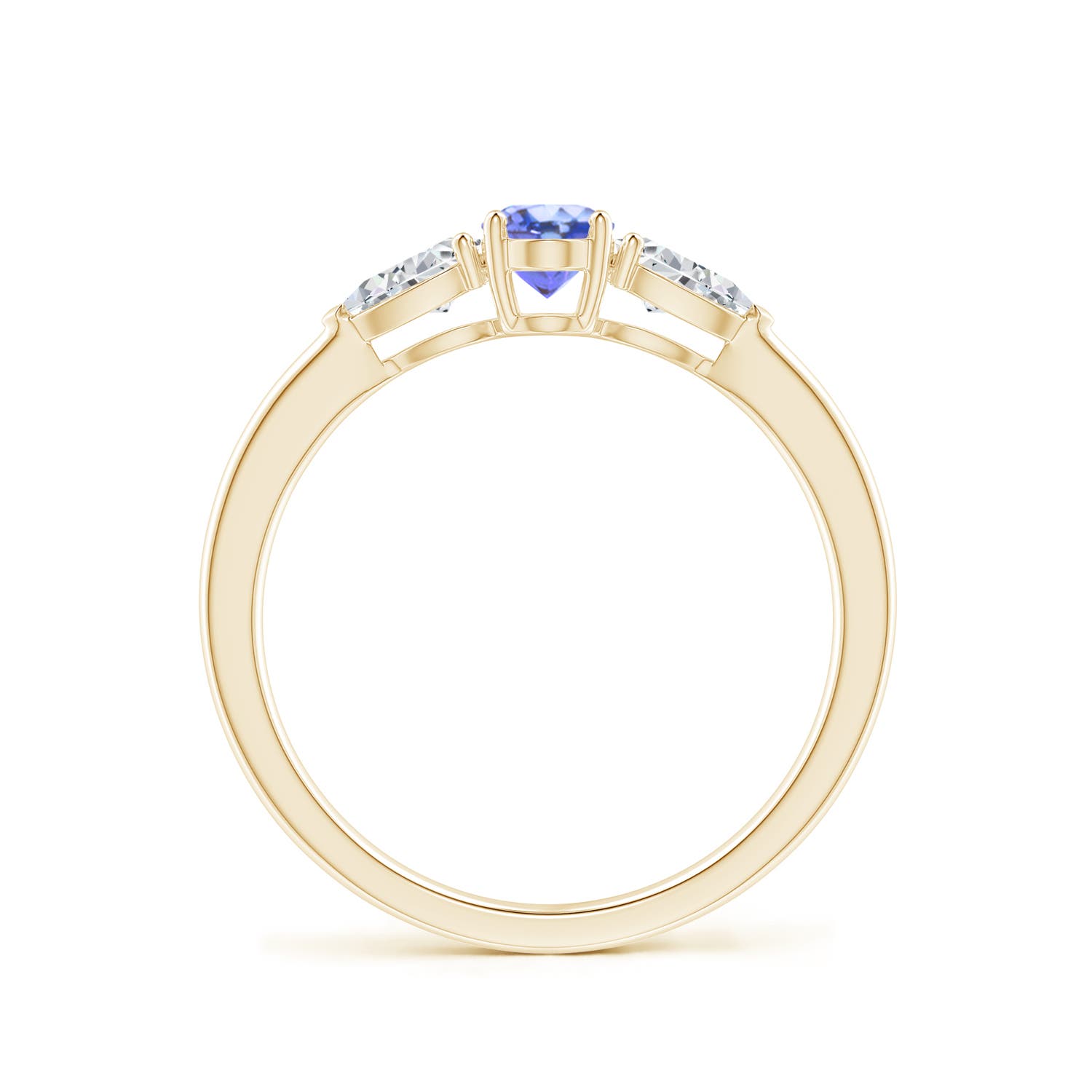 AA - Tanzanite / 0.85 CT / 14 KT Yellow Gold