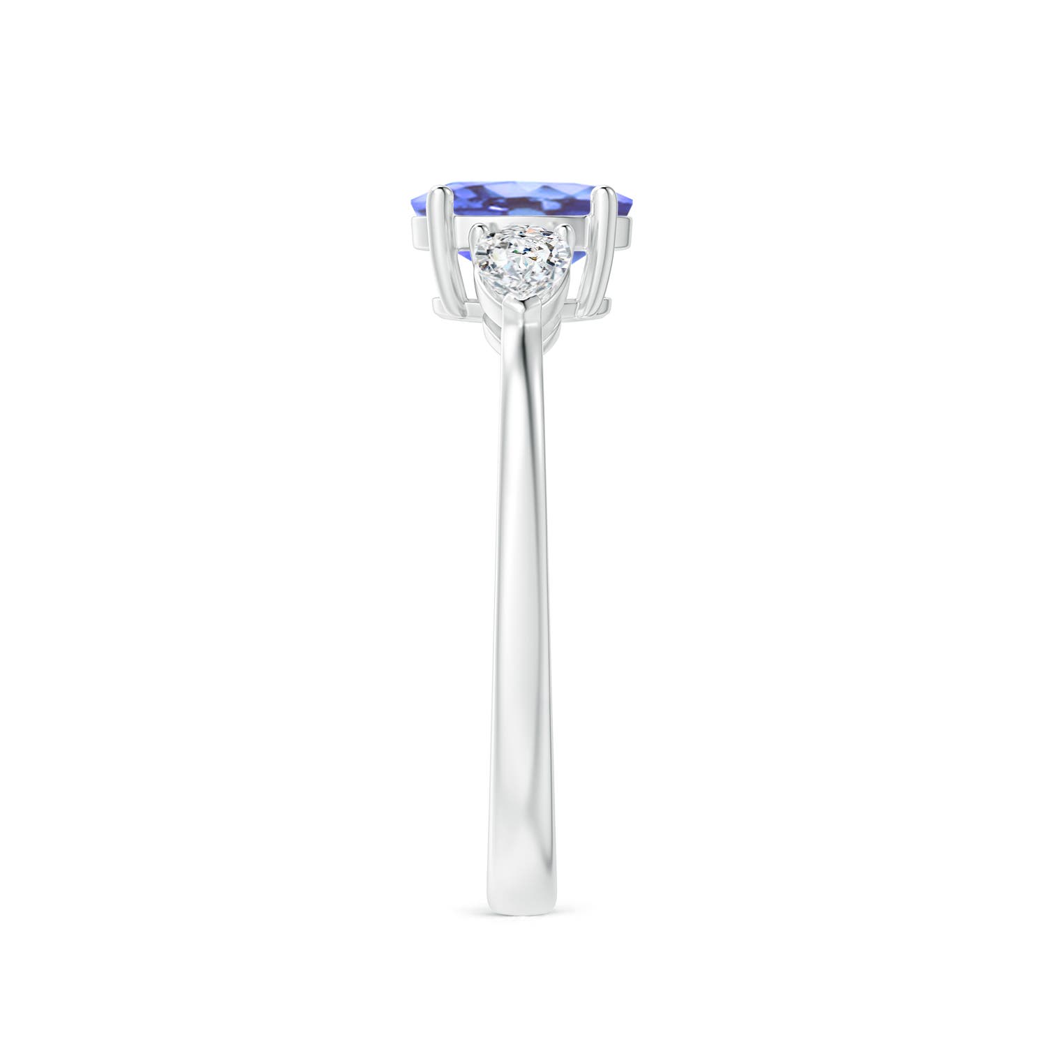 A - Tanzanite / 1.2 CT / 14 KT White Gold