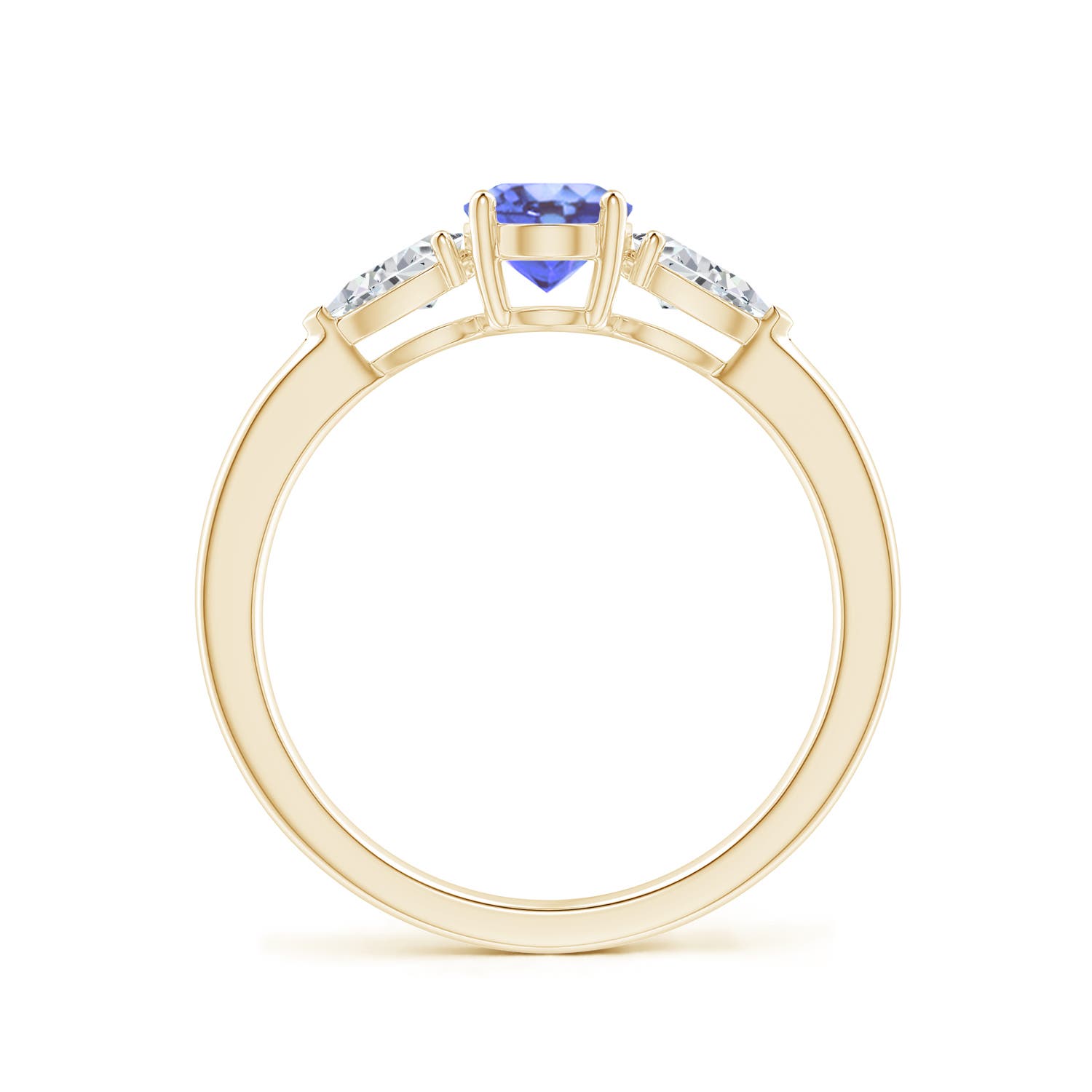 A - Tanzanite / 1.2 CT / 14 KT Yellow Gold