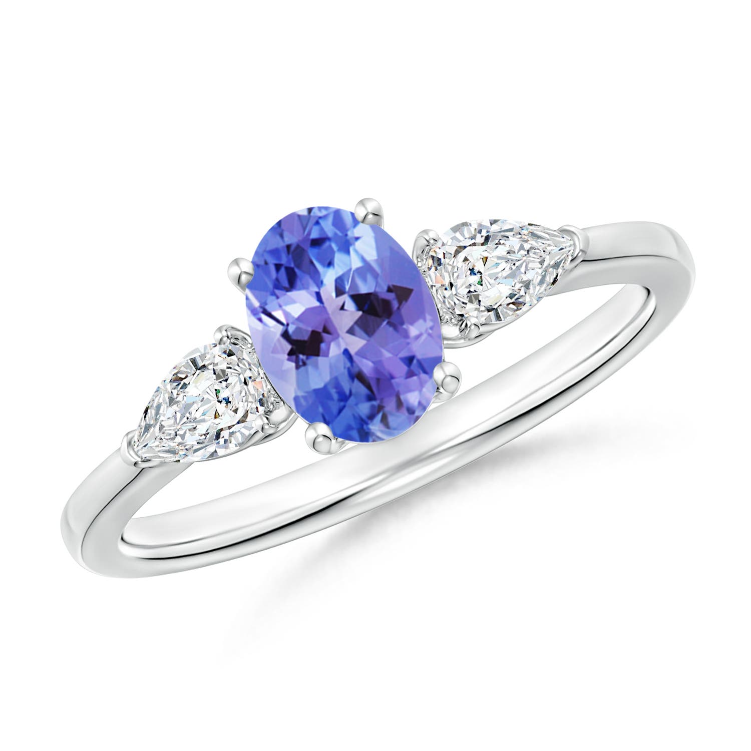 AA - Tanzanite / 1.2 CT / 14 KT White Gold