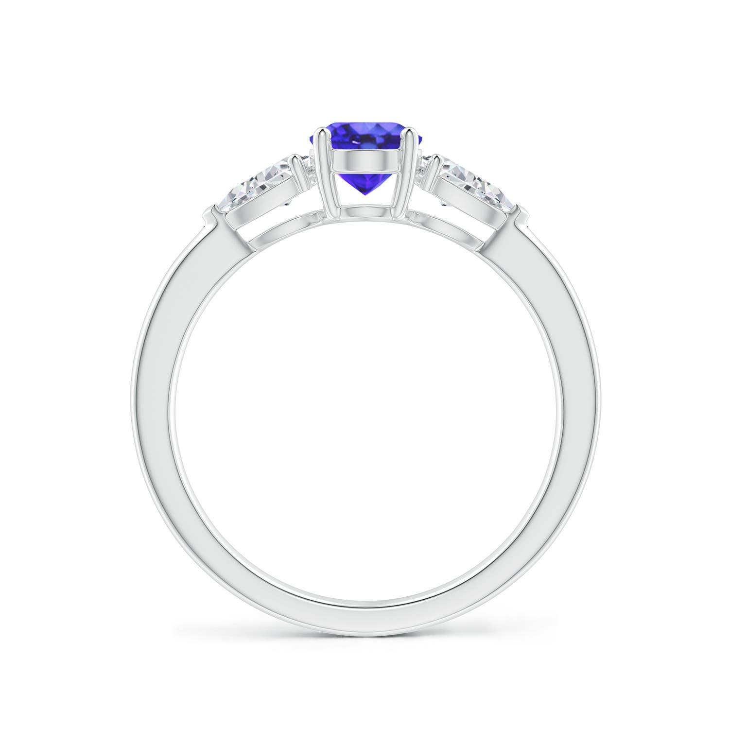 AA - Tanzanite / 1.2 CT / 14 KT White Gold