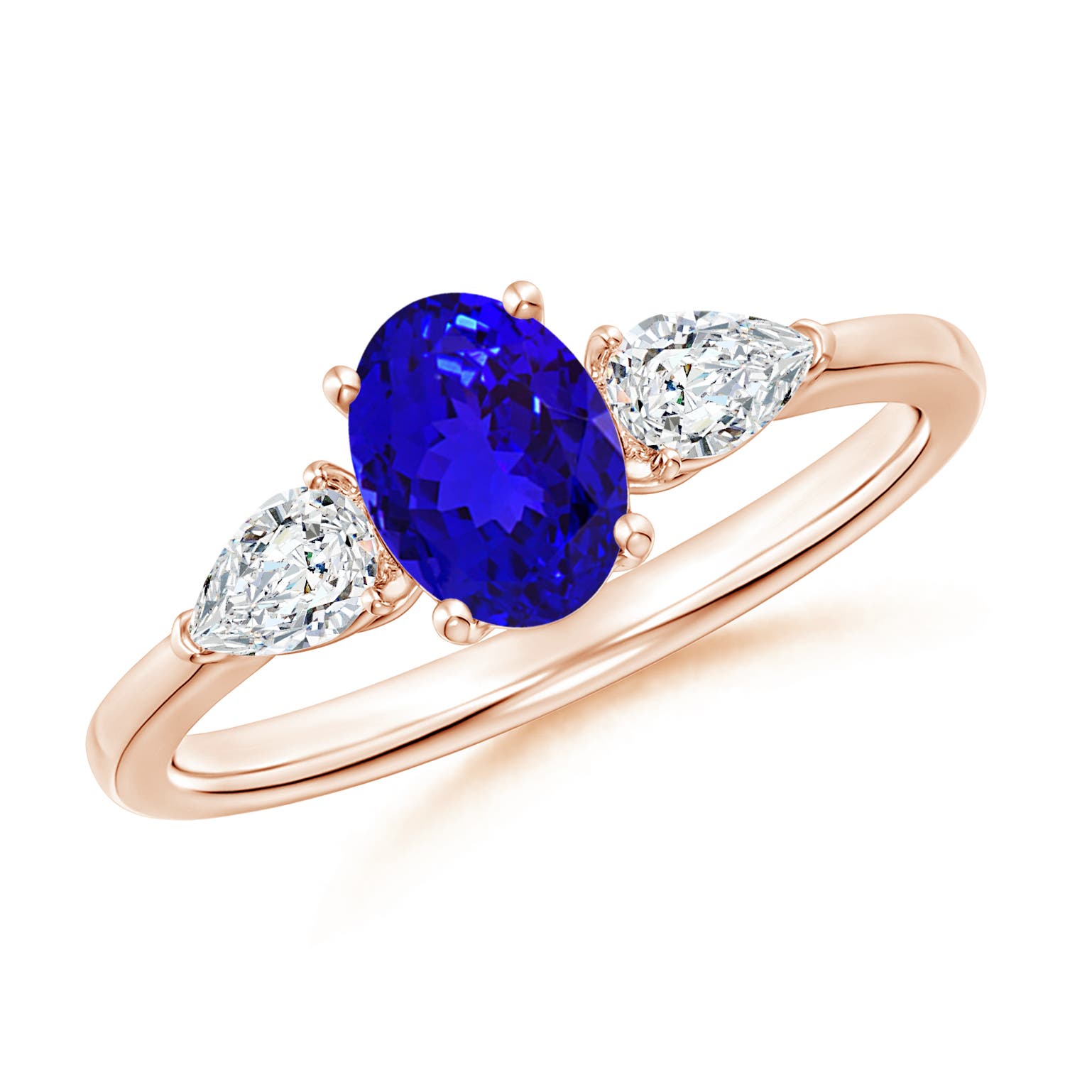 AAAA - Tanzanite / 1.2 CT / 14 KT Rose Gold