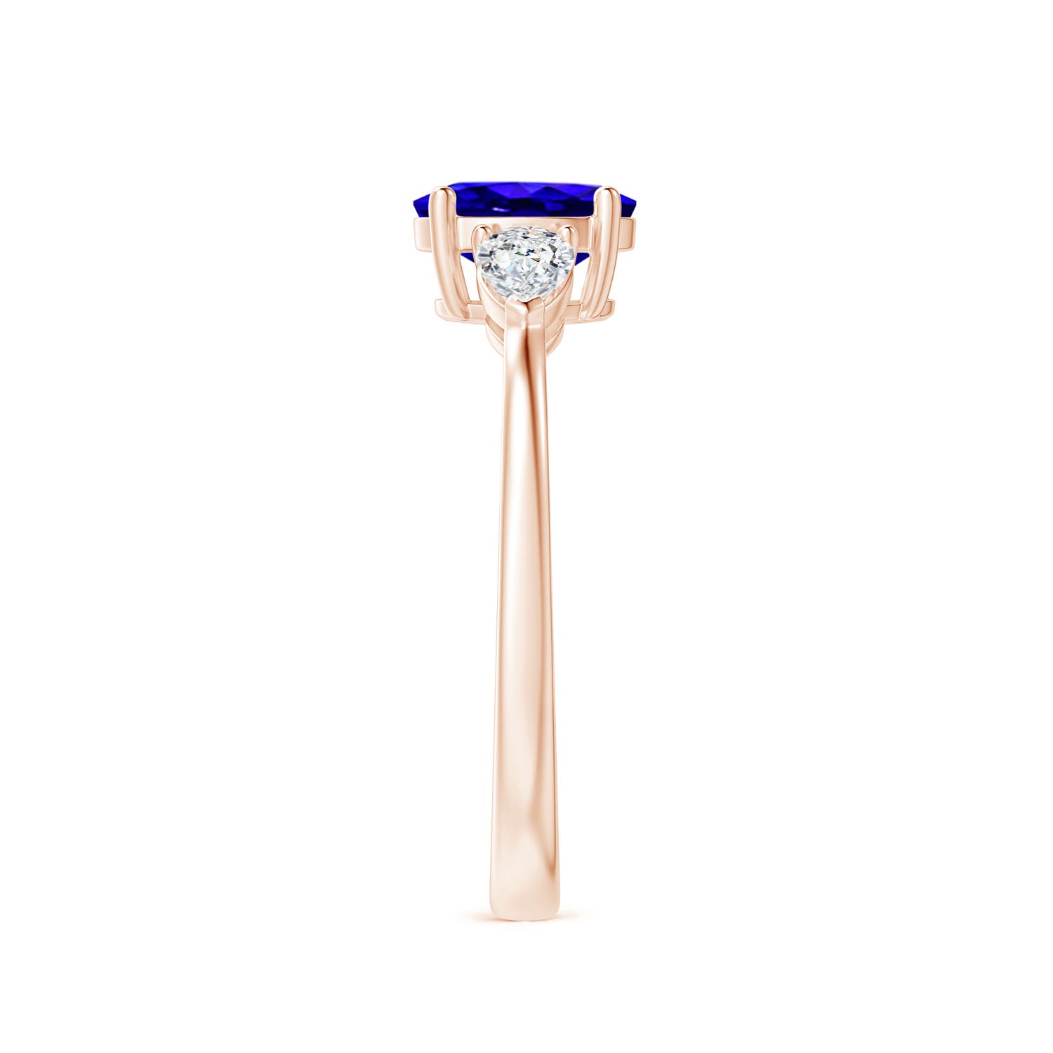 AAAA - Tanzanite / 1.2 CT / 14 KT Rose Gold