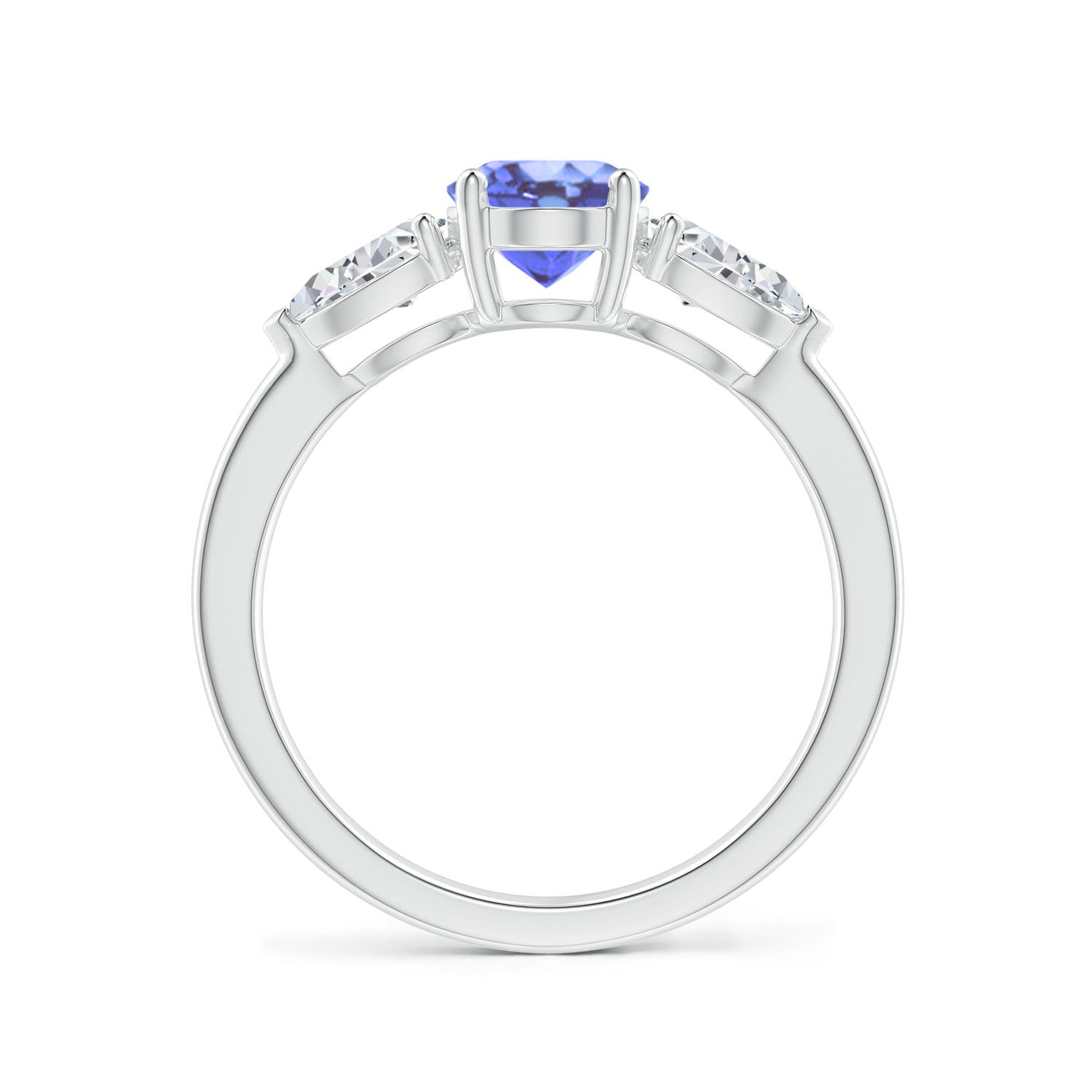 A - Tanzanite / 2.05 CT / 14 KT White Gold