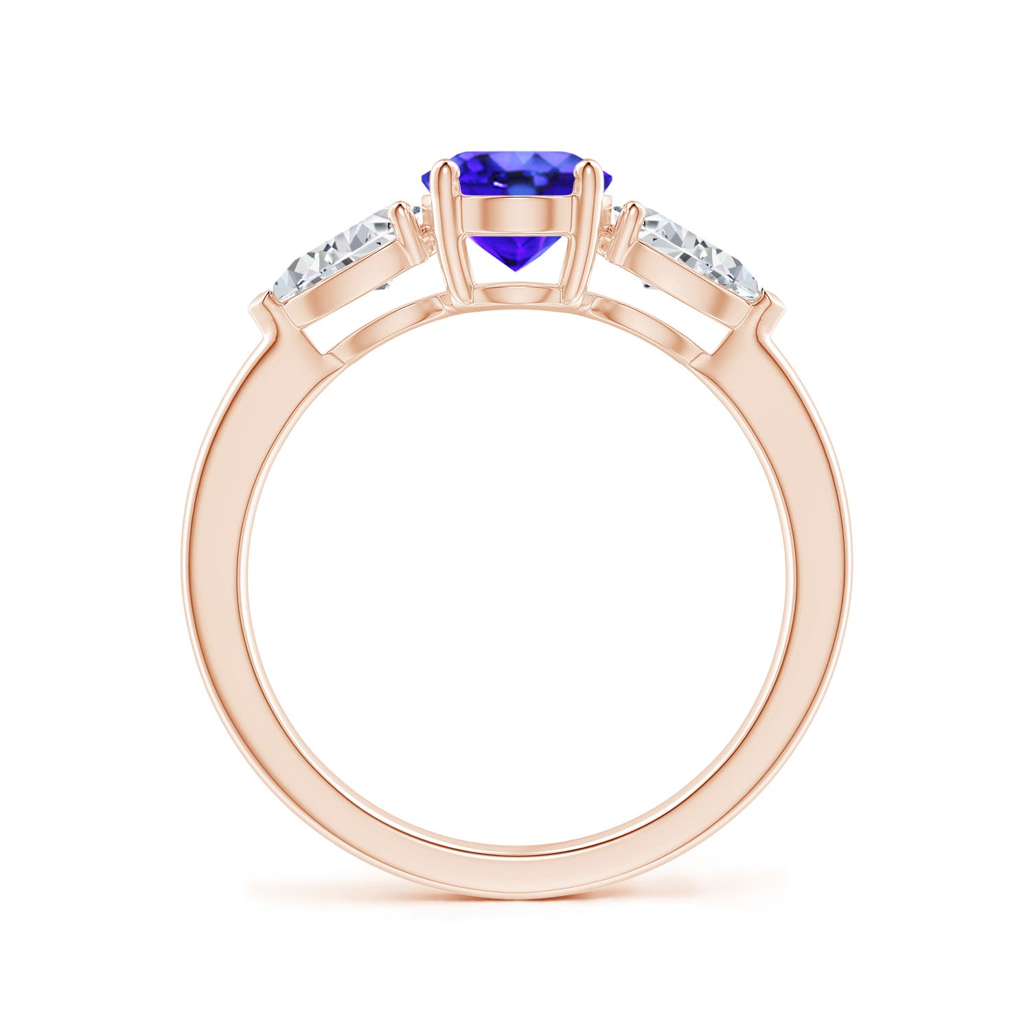 AAA - Tanzanite / 2.05 CT / 14 KT Rose Gold