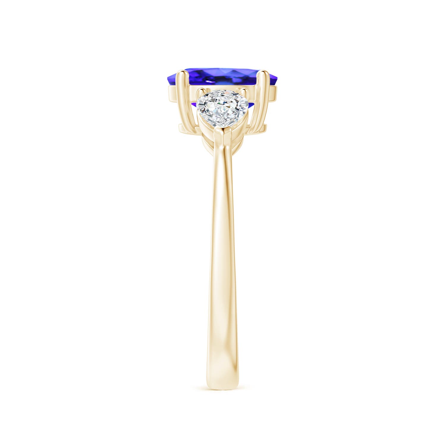 AAA - Tanzanite / 2.05 CT / 14 KT Yellow Gold