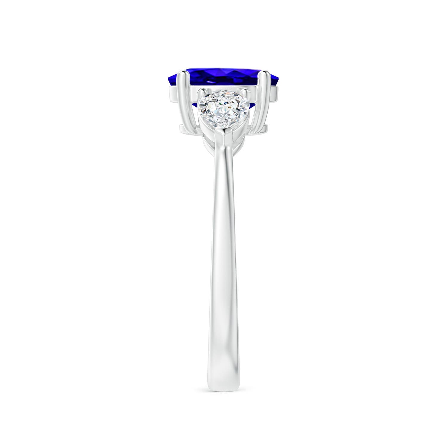 AAAA - Tanzanite / 2.05 CT / 14 KT White Gold