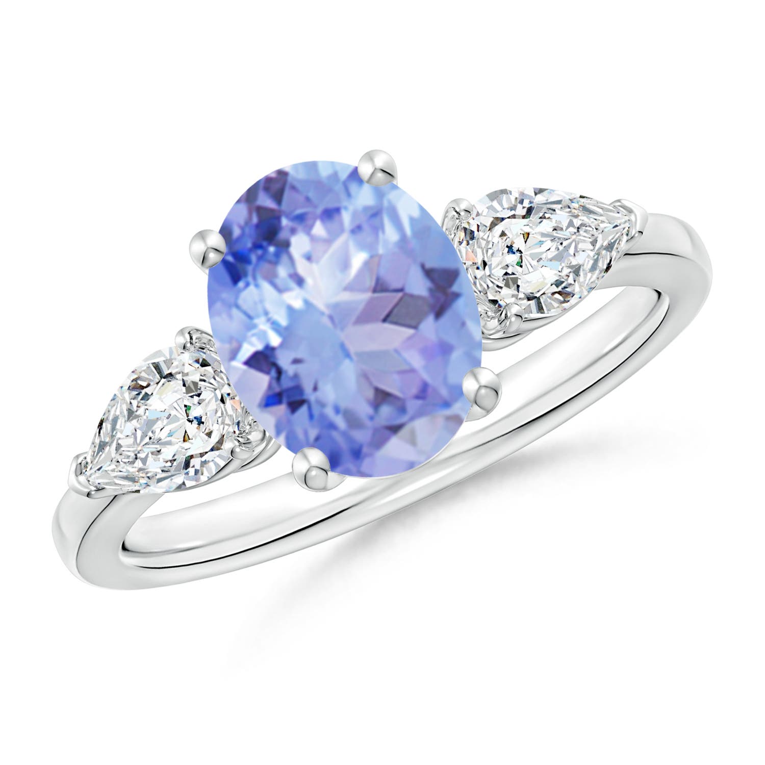 A - Tanzanite / 2.7 CT / 14 KT White Gold