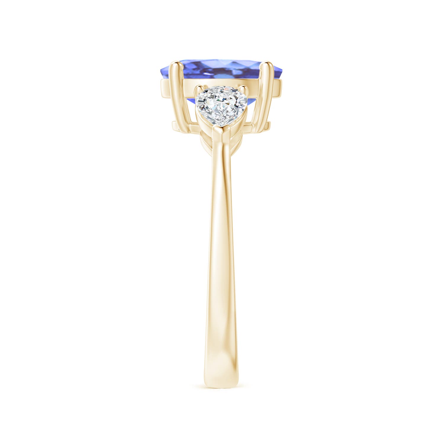 A - Tanzanite / 2.7 CT / 14 KT Yellow Gold