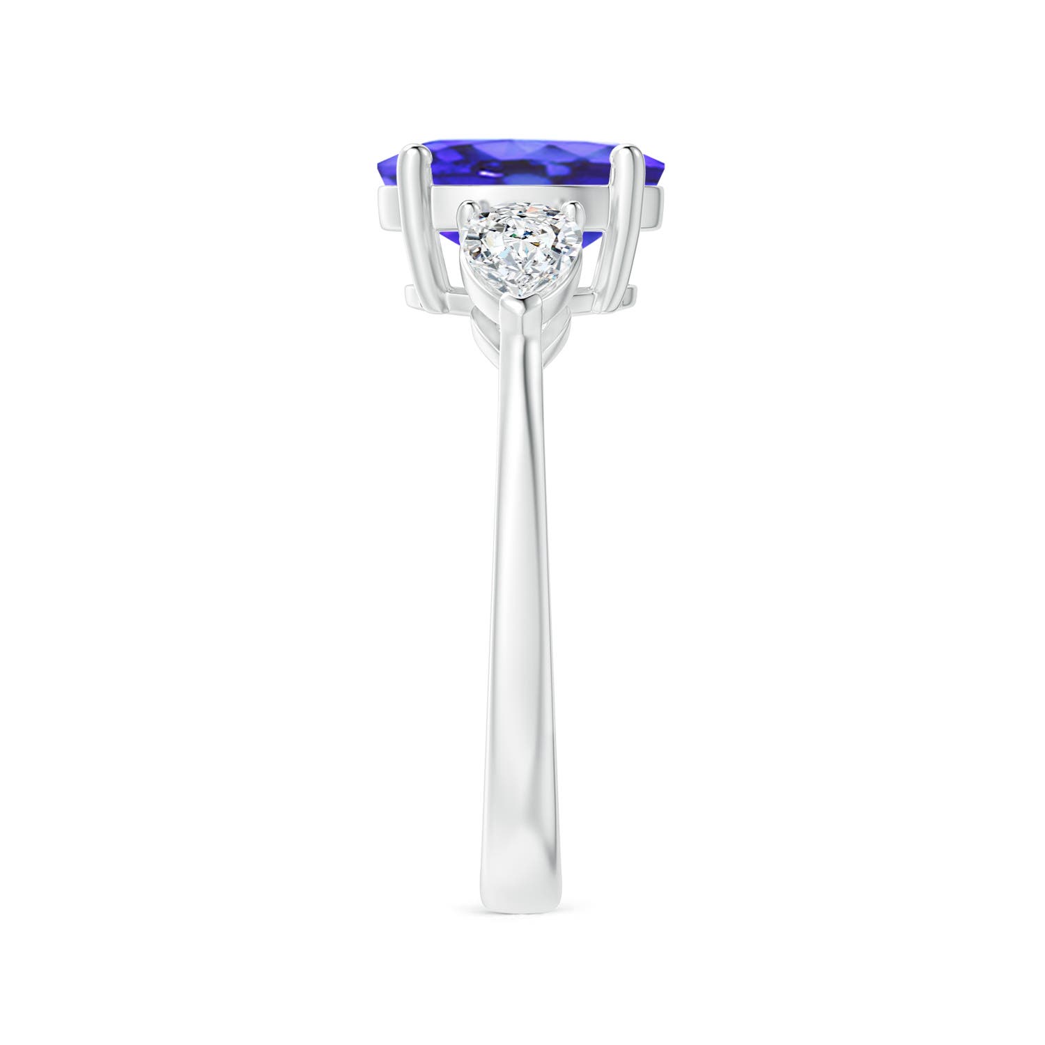 AA - Tanzanite / 2.7 CT / 14 KT White Gold