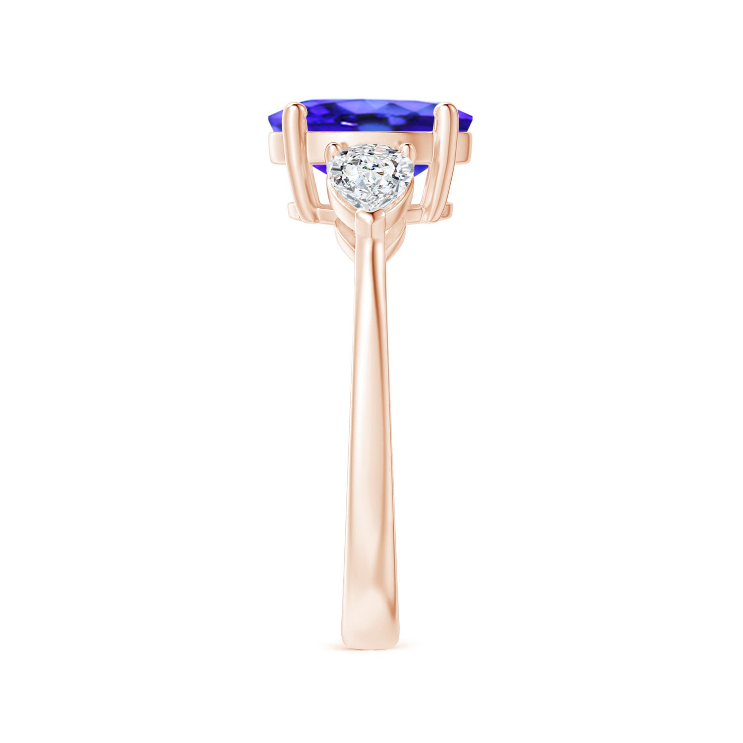 AAA - Tanzanite / 2.7 CT / 14 KT Rose Gold