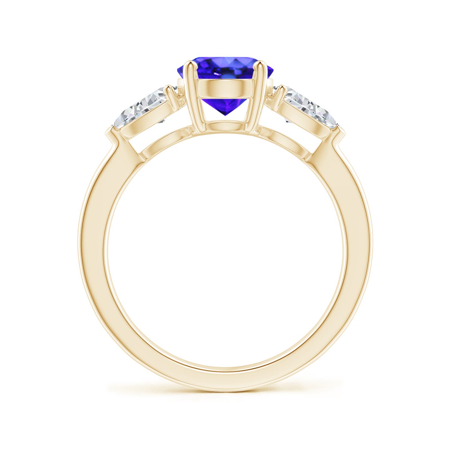 AAA - Tanzanite / 2.7 CT / 14 KT Yellow Gold