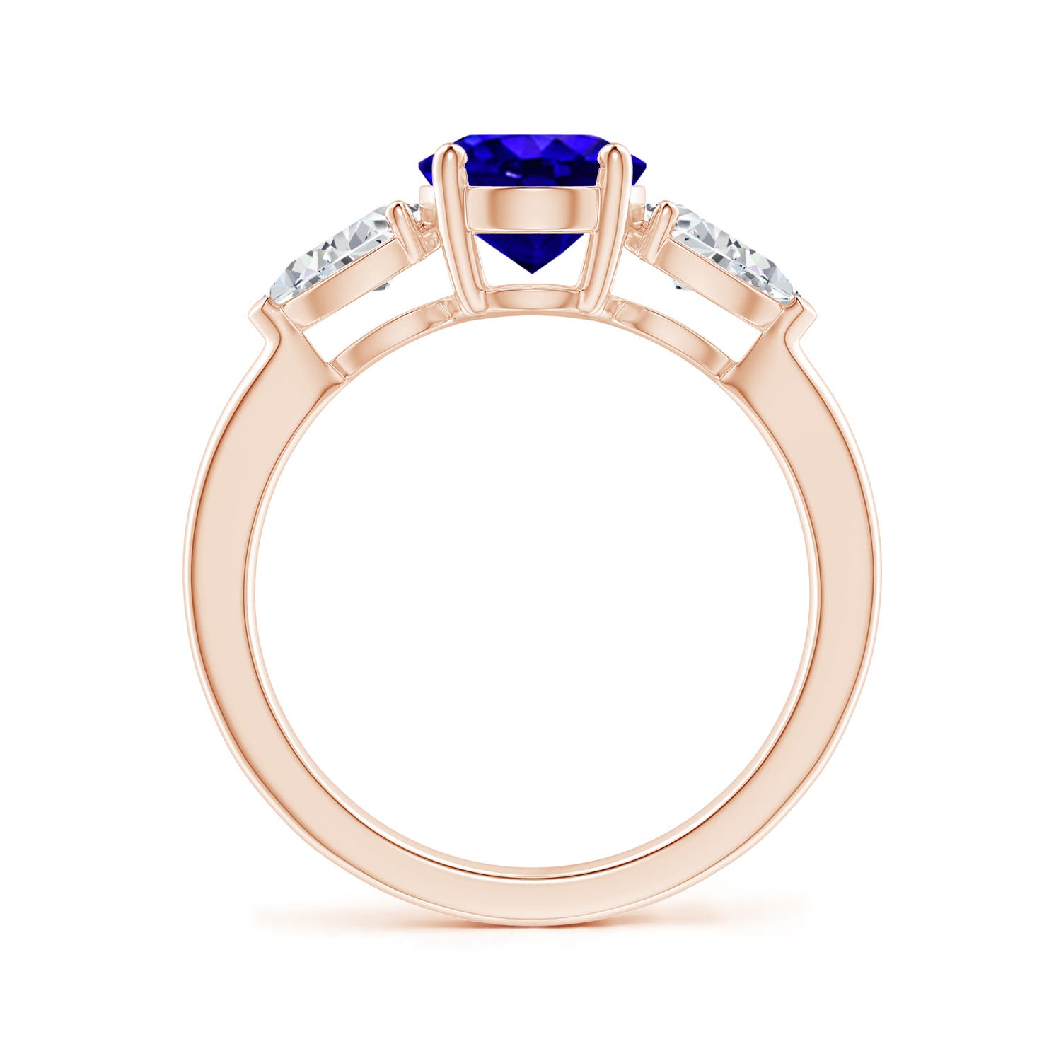 AAAA - Tanzanite / 2.7 CT / 14 KT Rose Gold