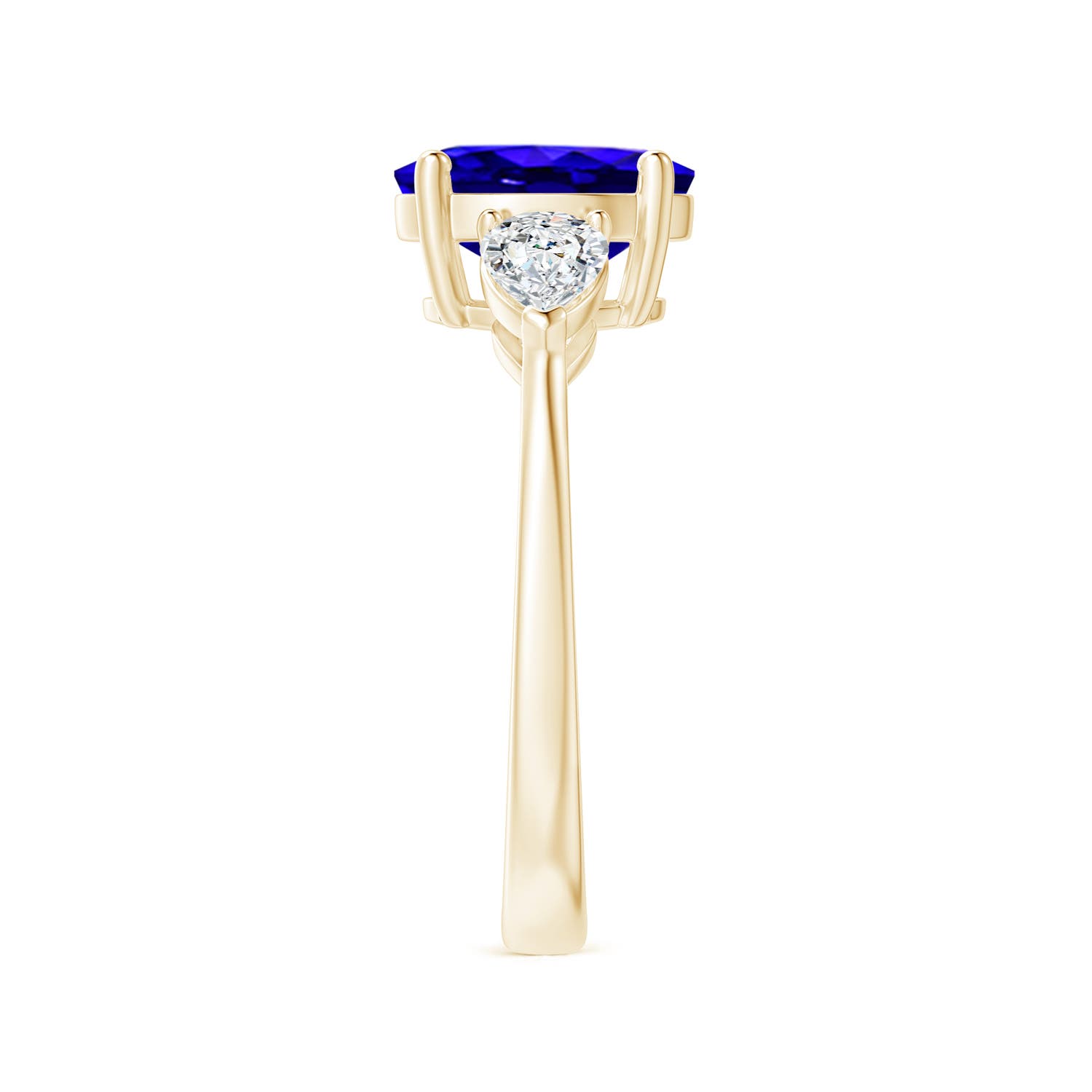 AAAA - Tanzanite / 2.7 CT / 14 KT Yellow Gold