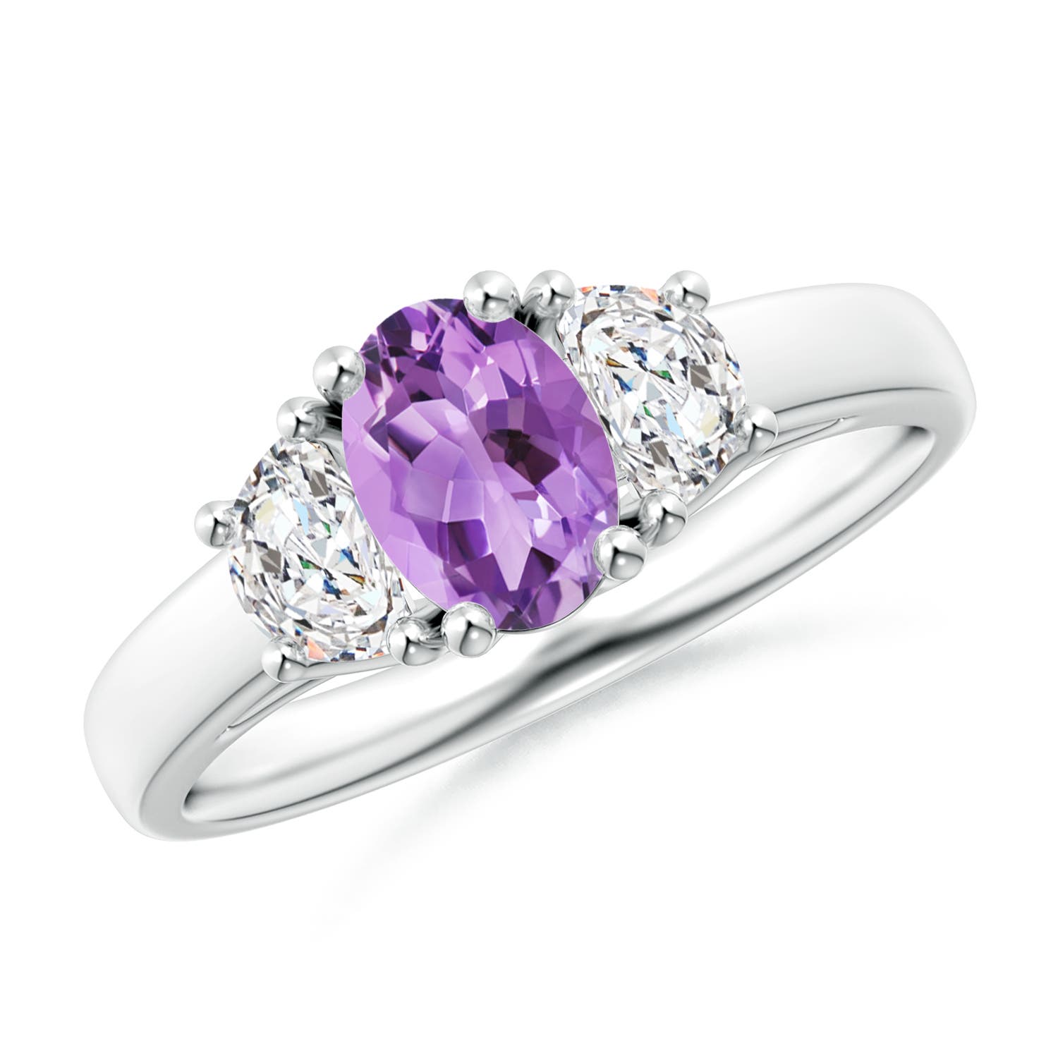 A - Amethyst / 1.16 CT / 14 KT White Gold