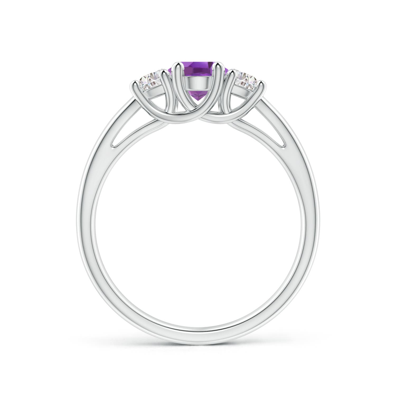 A - Amethyst / 1.16 CT / 14 KT White Gold