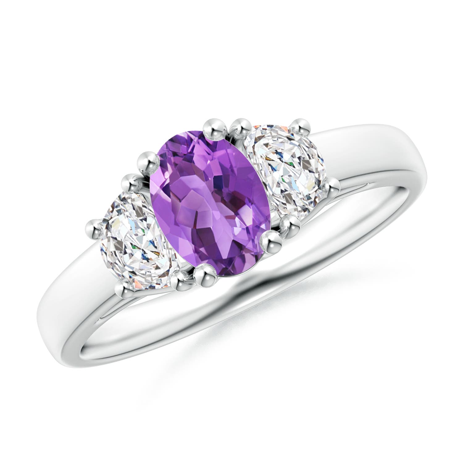 AA - Amethyst / 1.16 CT / 14 KT White Gold