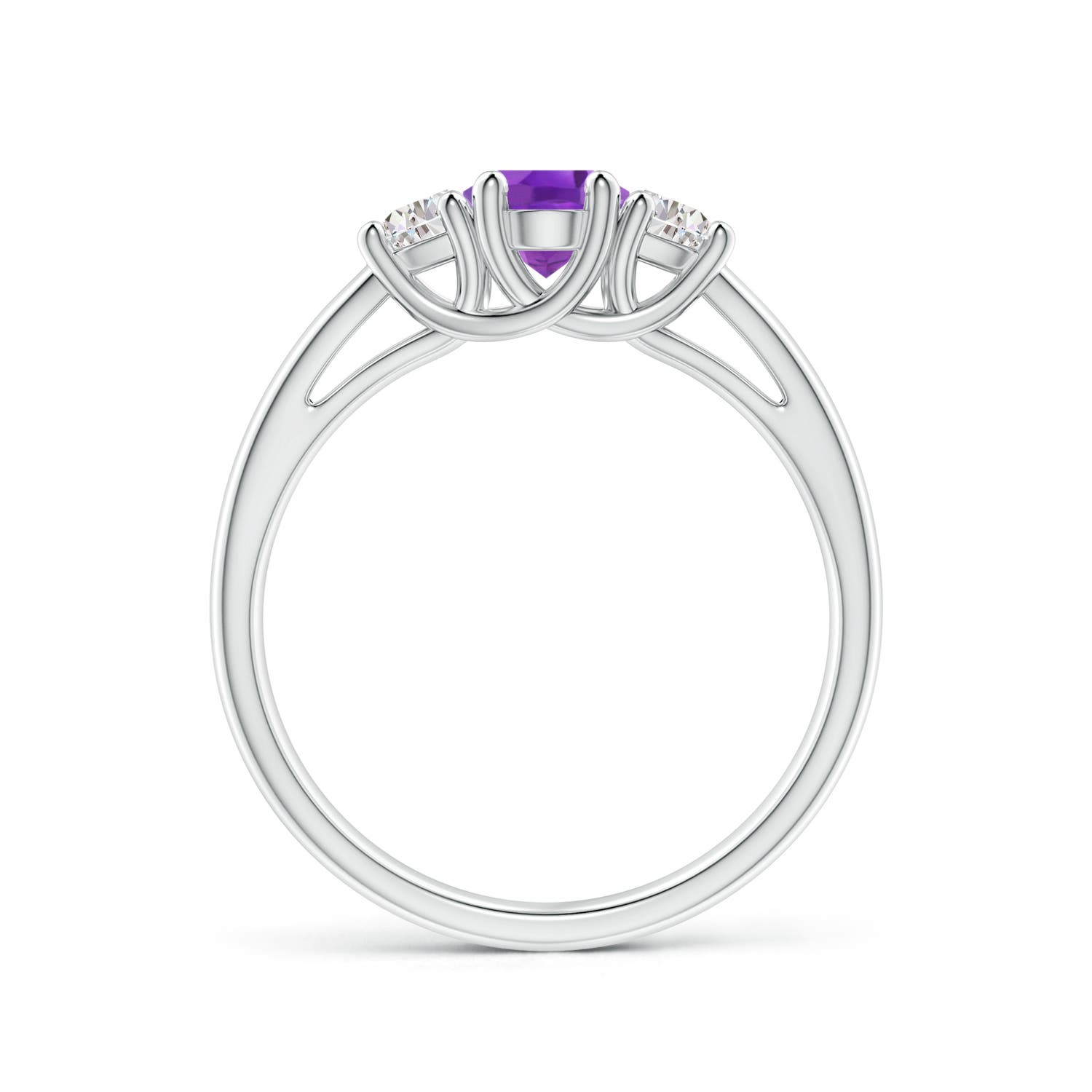 AA - Amethyst / 1.16 CT / 14 KT White Gold