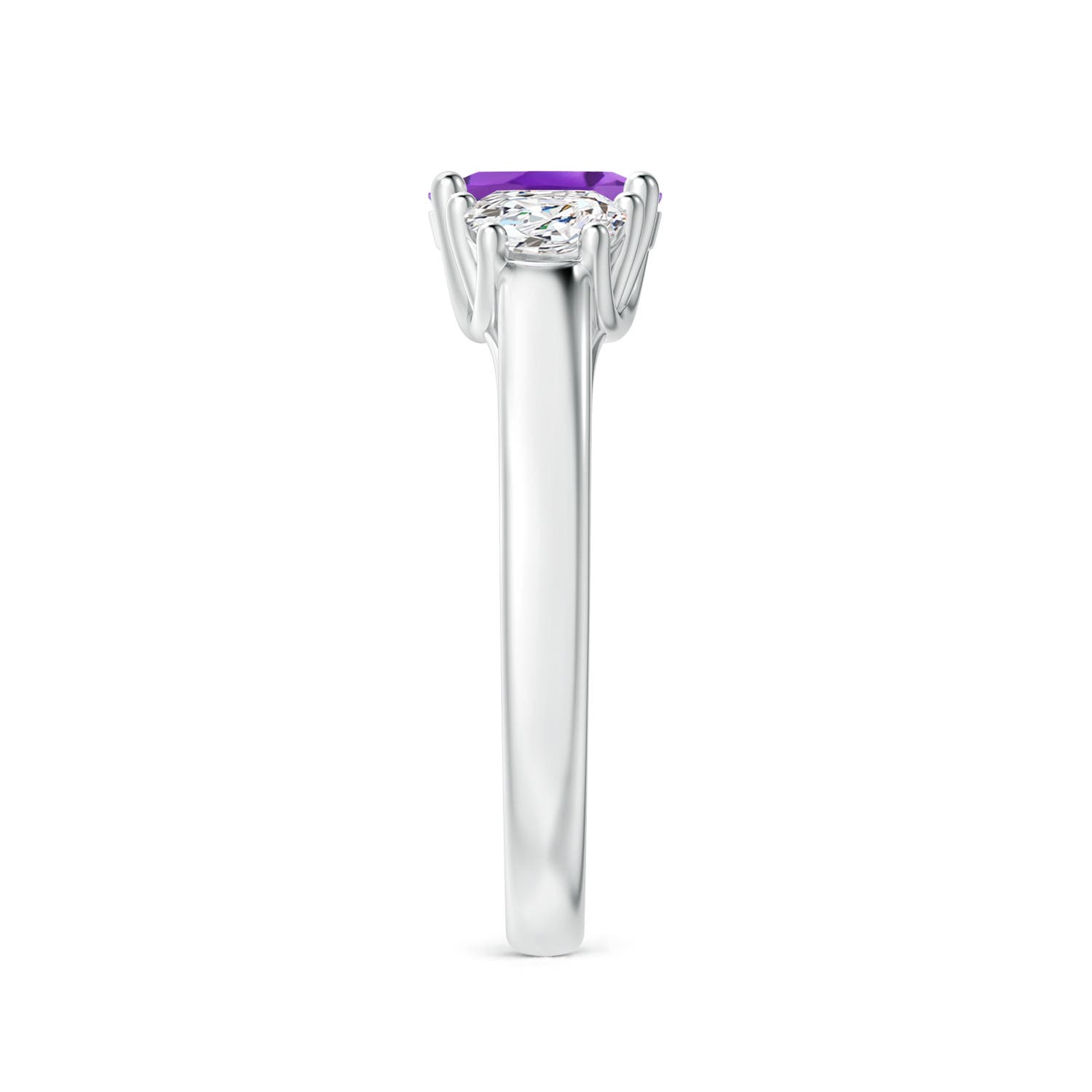 AA - Amethyst / 1.16 CT / 14 KT White Gold