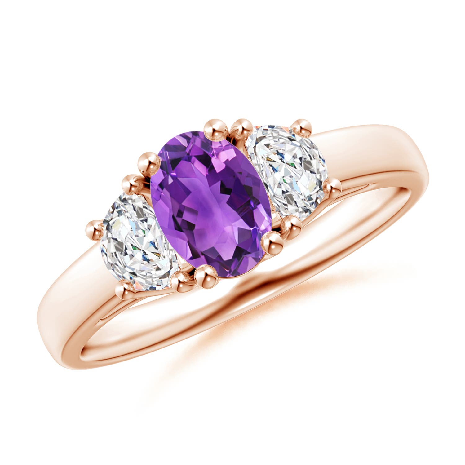 AAA - Amethyst / 1.16 CT / 14 KT Rose Gold