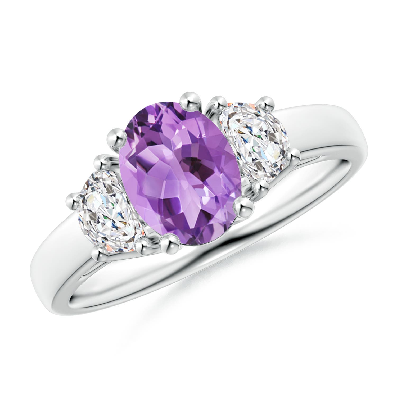 A - Amethyst / 1.61 CT / 14 KT White Gold