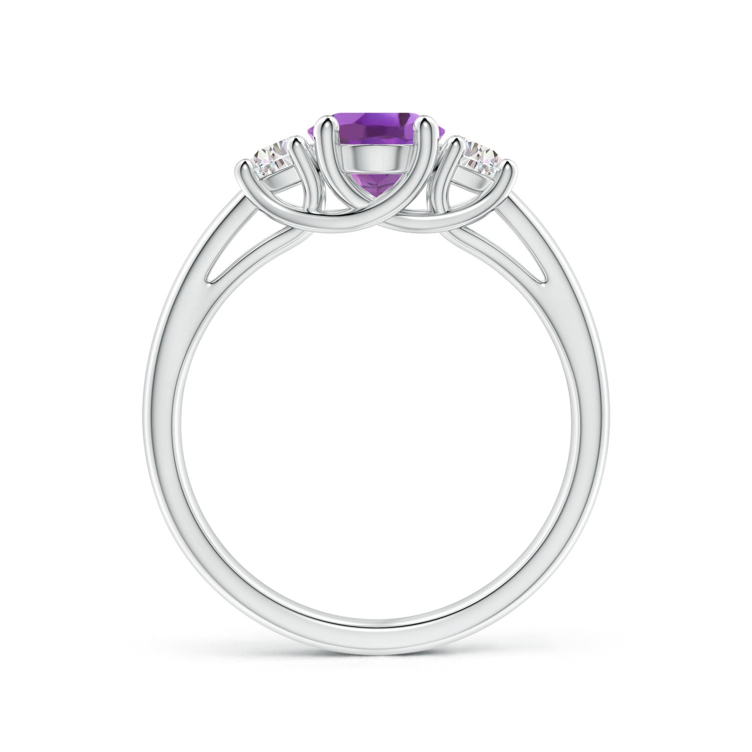 A - Amethyst / 1.61 CT / 14 KT White Gold