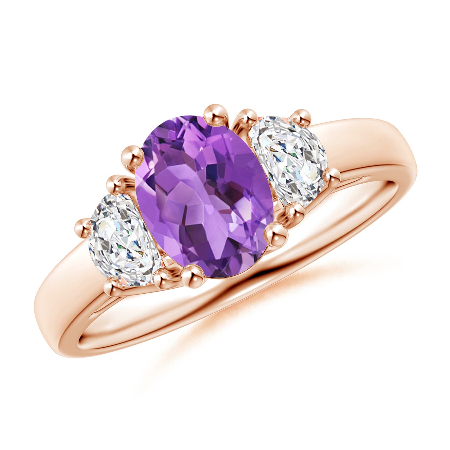 AA - Amethyst / 1.61 CT / 14 KT Rose Gold