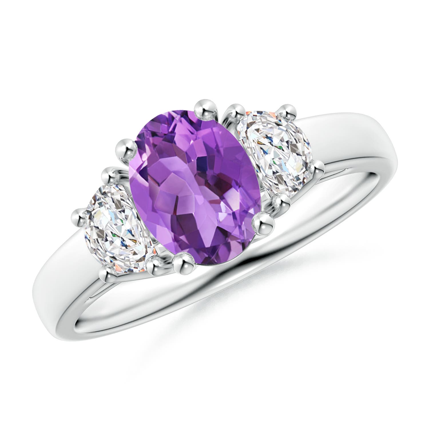 AA - Amethyst / 1.61 CT / 14 KT White Gold