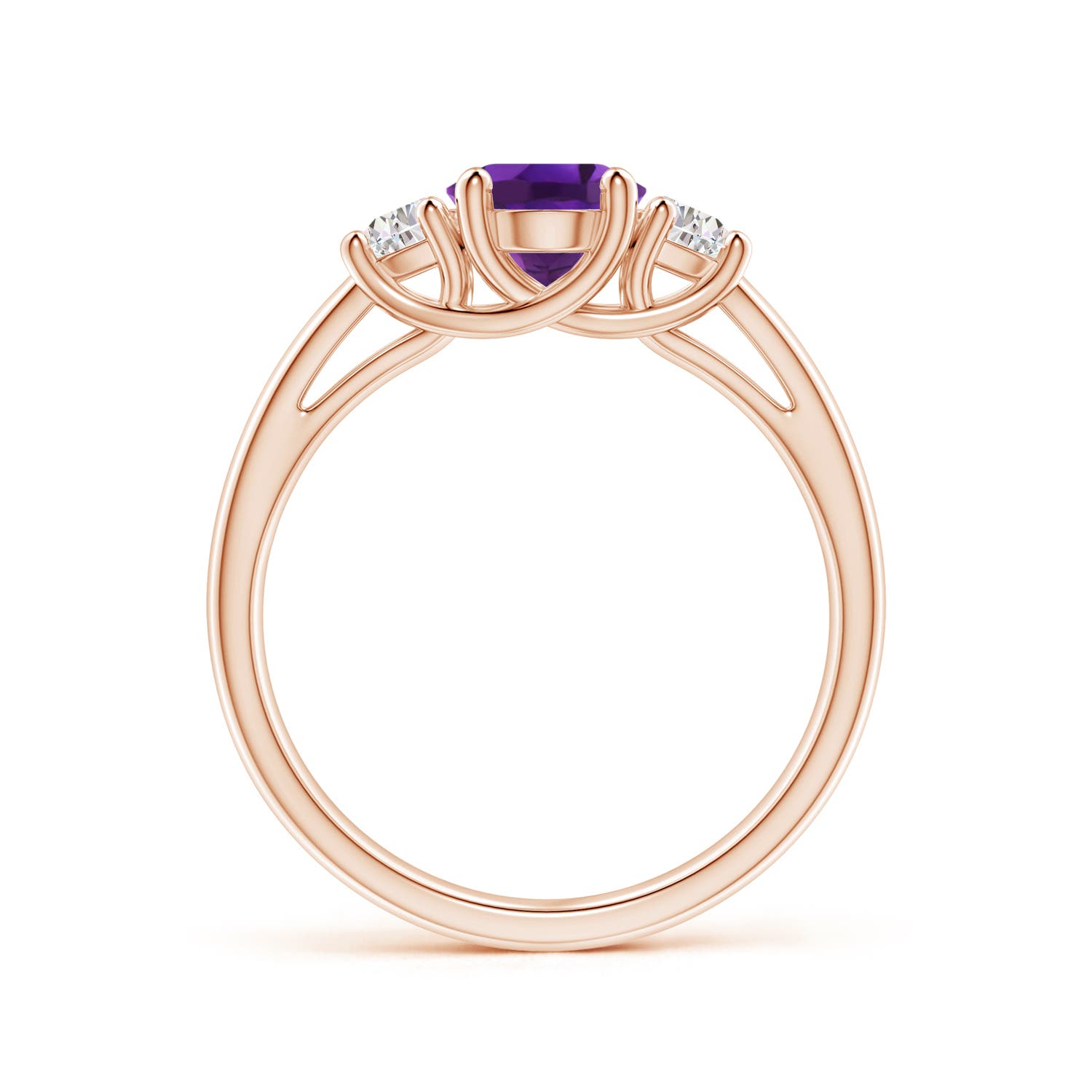 AAAA - Amethyst / 1.61 CT / 14 KT Rose Gold