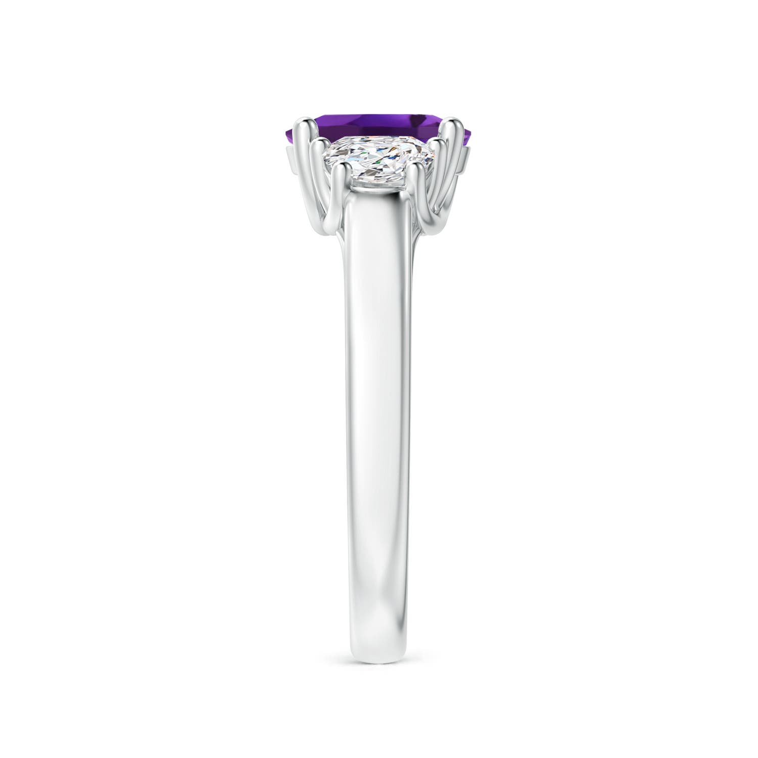 AAAA - Amethyst / 1.61 CT / 14 KT White Gold