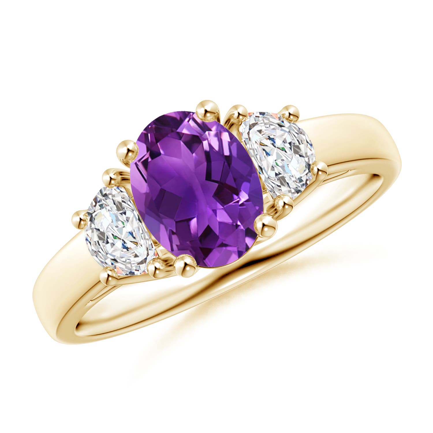 AAAA - Amethyst / 1.61 CT / 14 KT Yellow Gold