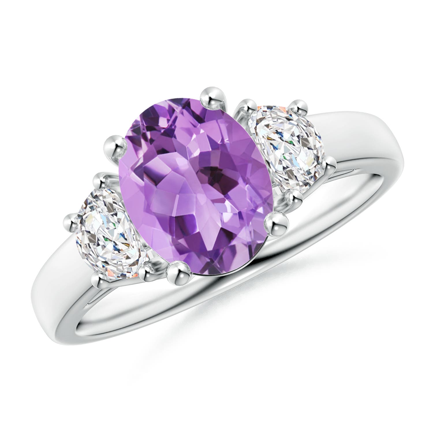 A - Amethyst / 2.06 CT / 14 KT White Gold