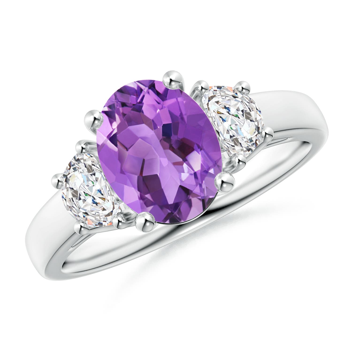 AA - Amethyst / 2.06 CT / 14 KT White Gold