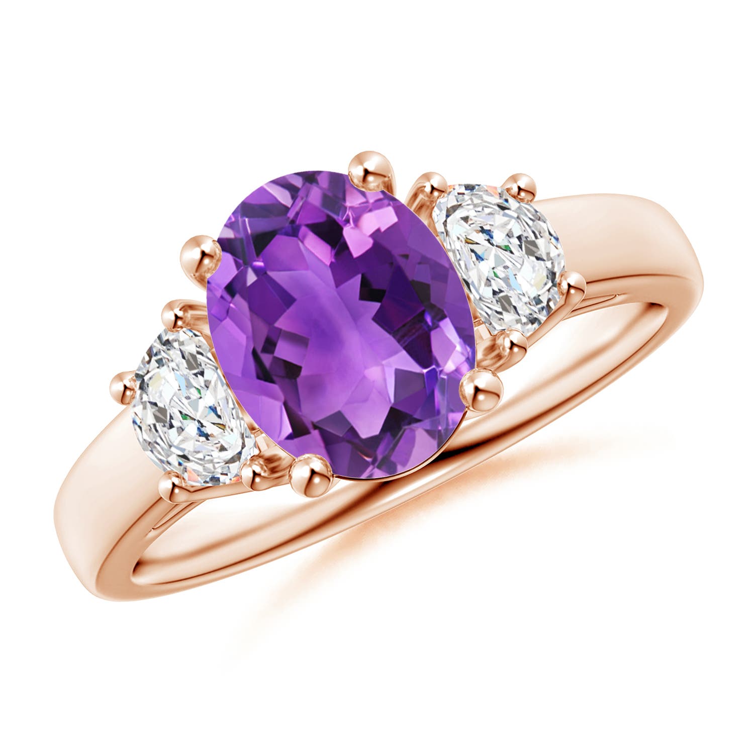 AAA - Amethyst / 2.06 CT / 14 KT Rose Gold