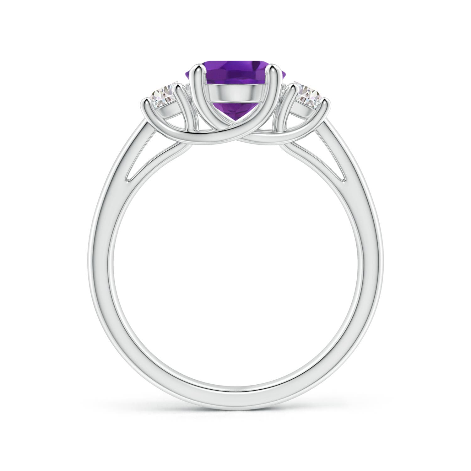 AAA - Amethyst / 2.06 CT / 14 KT White Gold