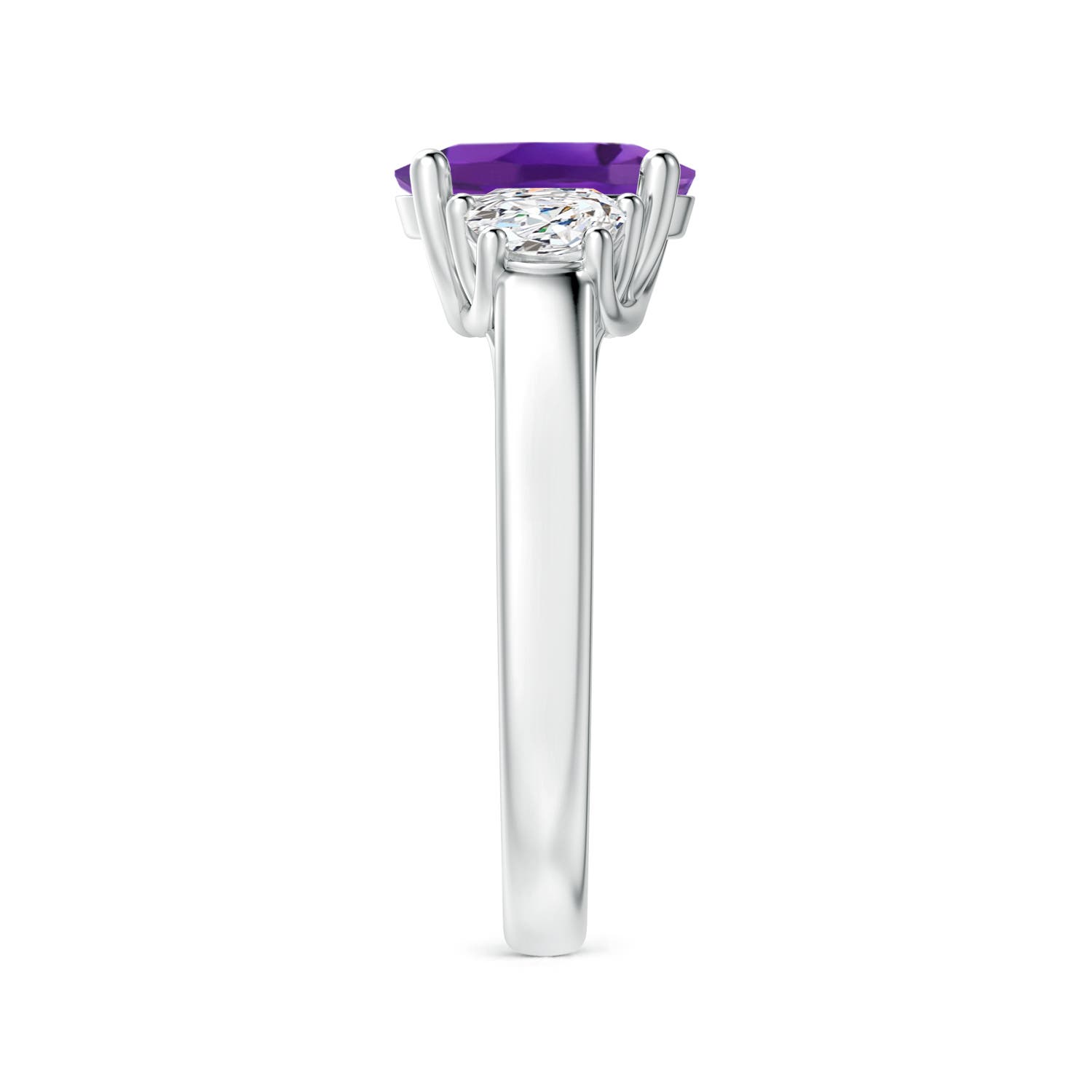 AAA - Amethyst / 2.06 CT / 14 KT White Gold